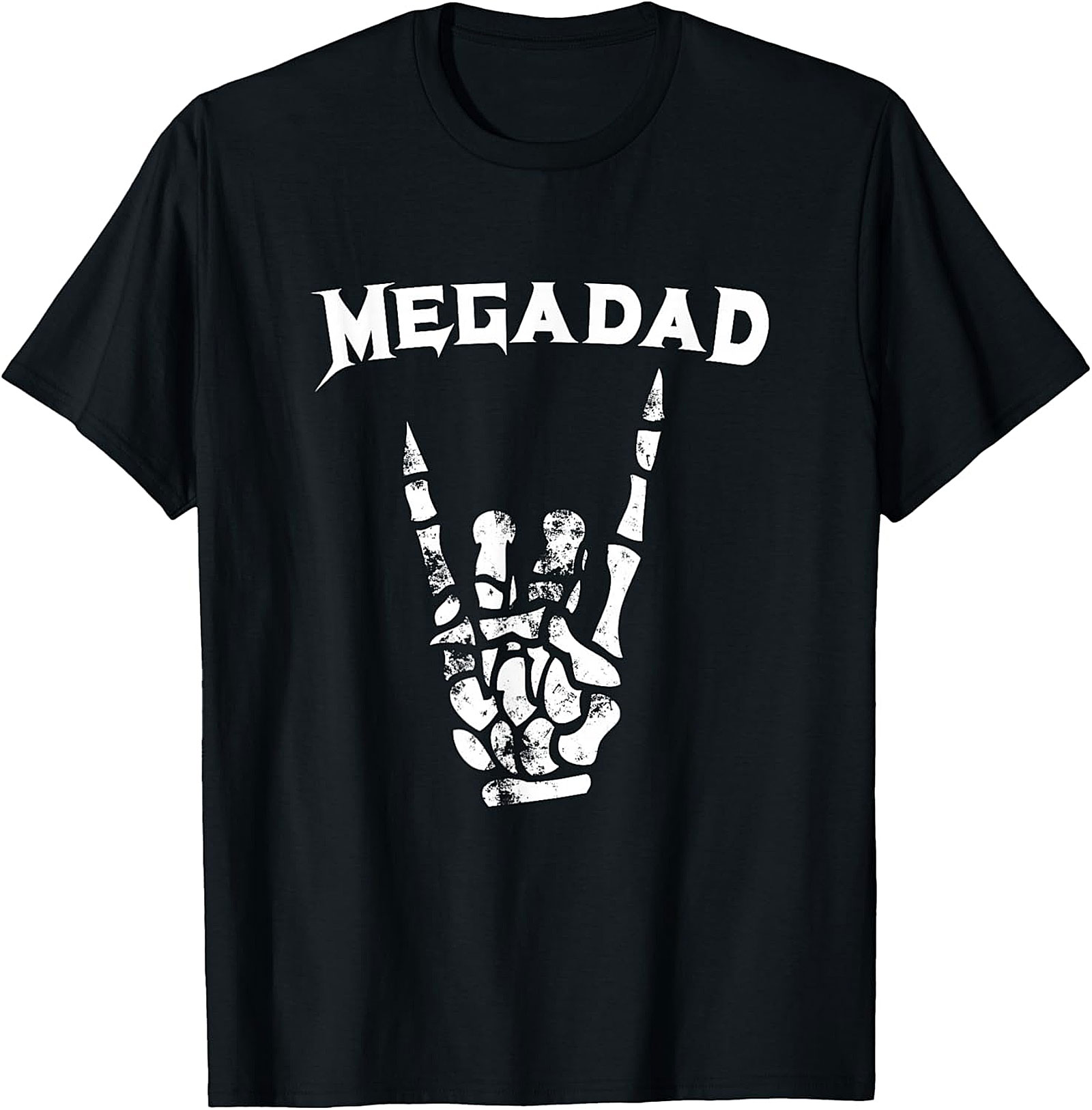  Megadad Rock On T-Shirt | Funny Heavy Metal Gift for Dad