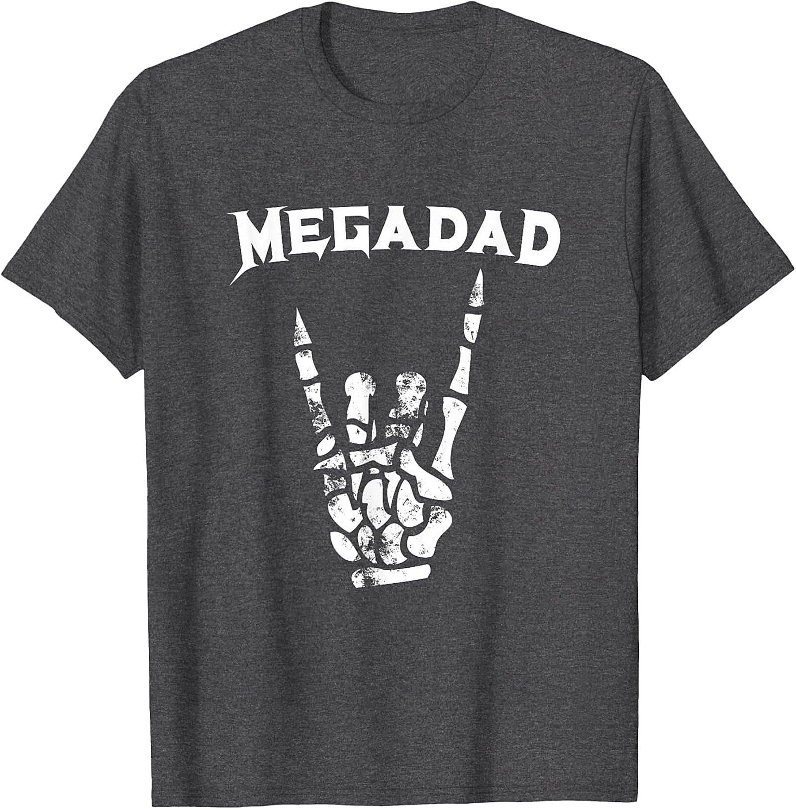  Megadad Rock On T-Shirt | Funny Heavy Metal Gift for Dad