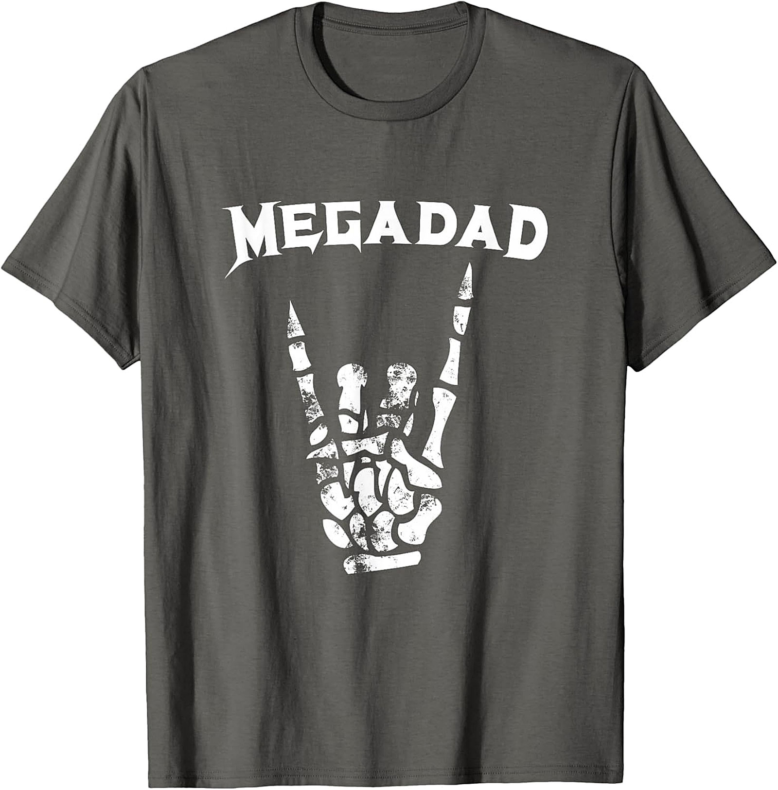 Megadad Rock On T-Shirt | Funny Heavy Metal Gift for Dad