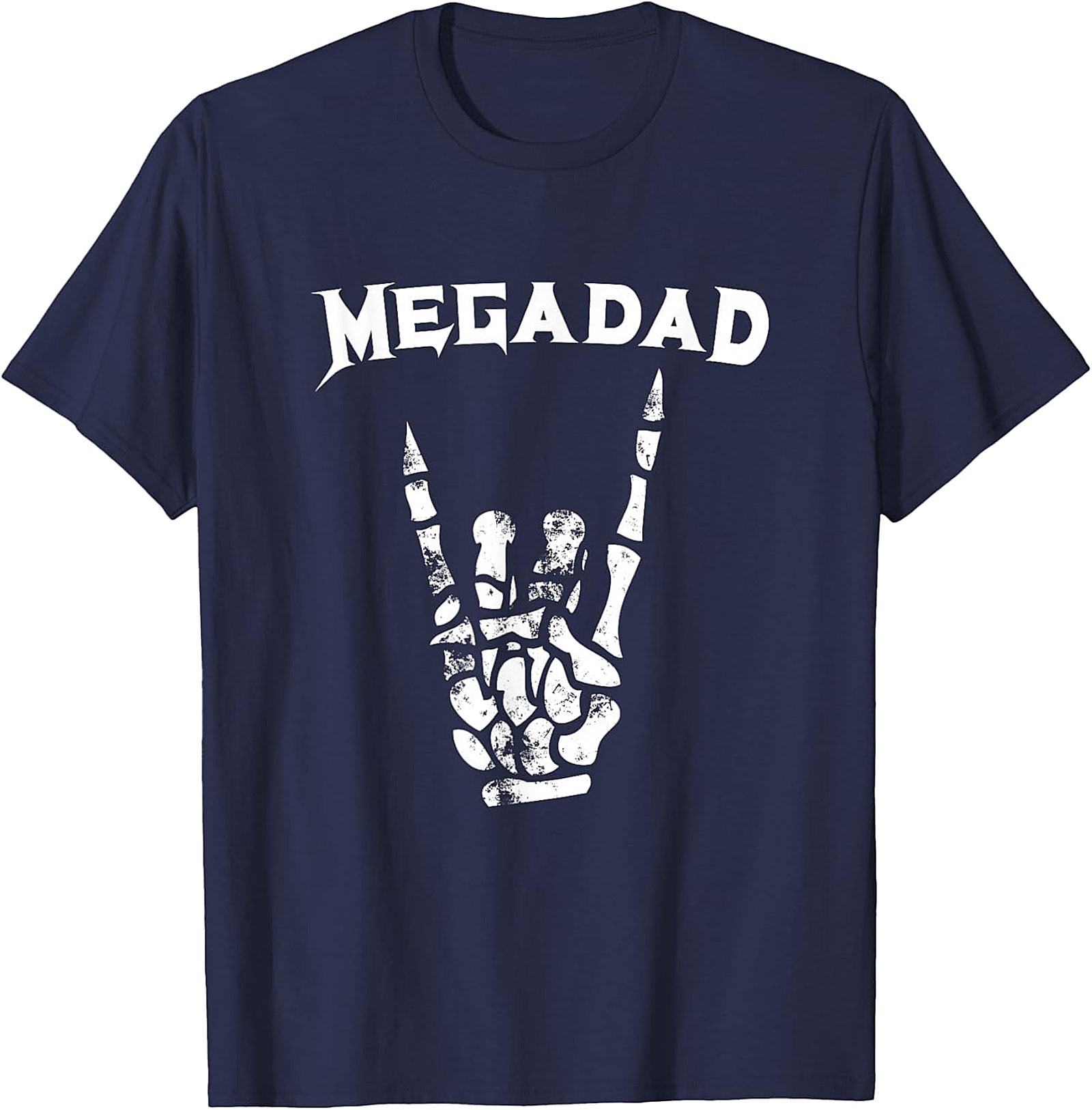  Megadad Rock On T-Shirt | Funny Heavy Metal Gift for Dad