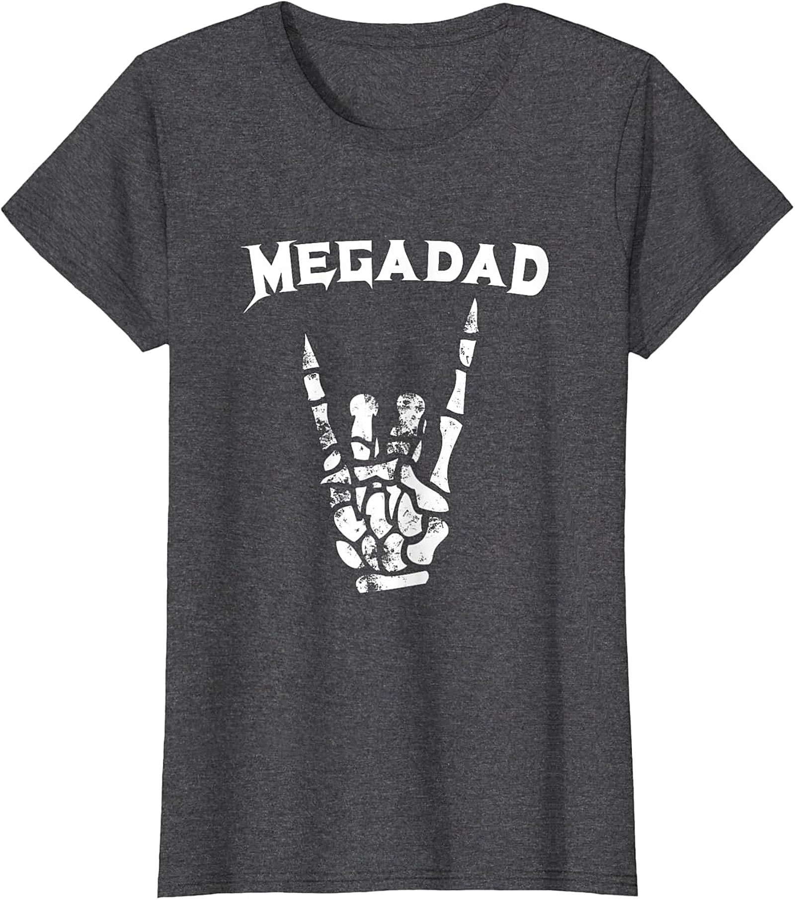  Megadad Rock On T-Shirt | Funny Heavy Metal Gift for Dad