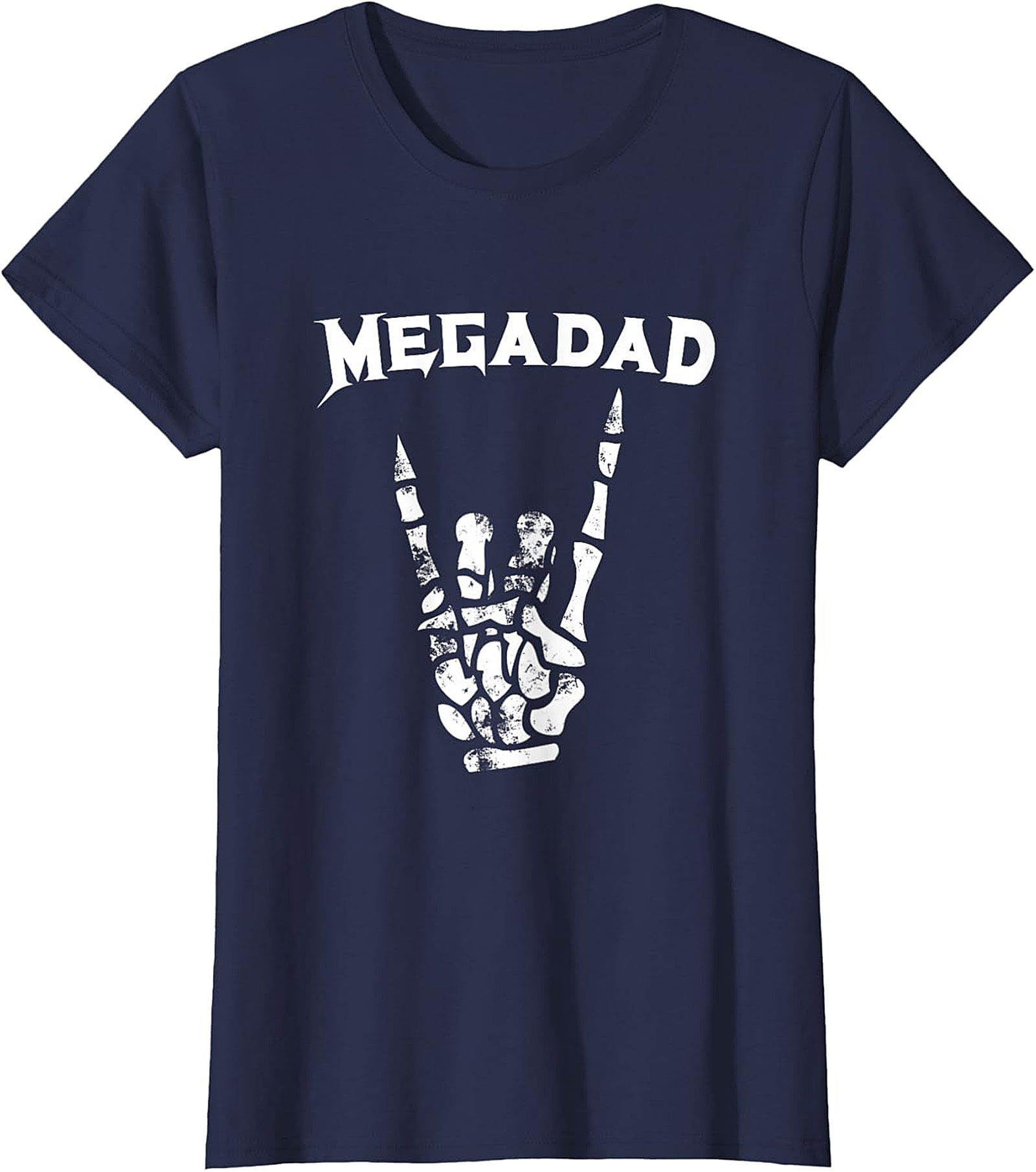  Megadad Rock On T-Shirt | Funny Heavy Metal Gift for Dad