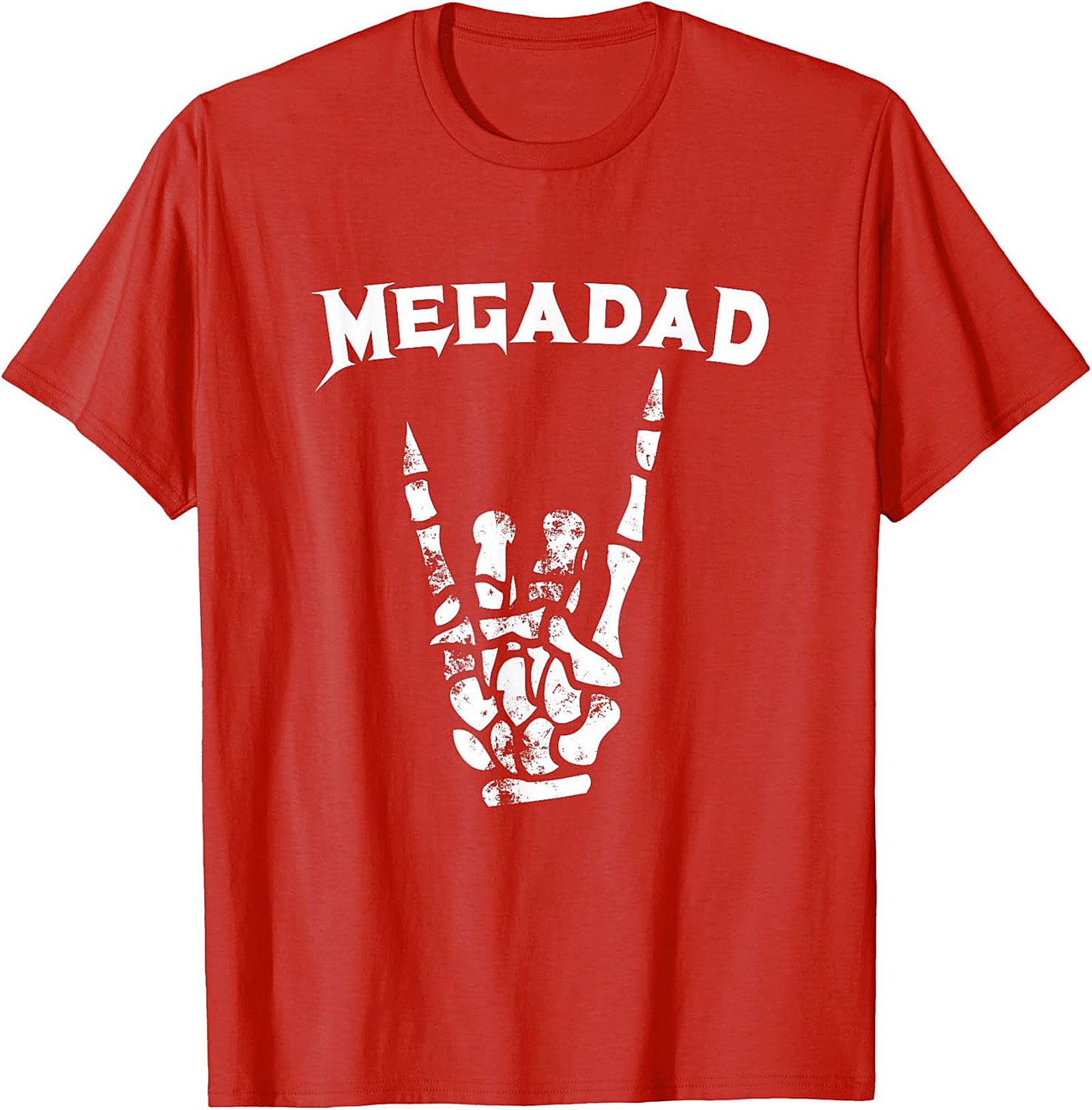  Megadad Rock On T-Shirt | Funny Heavy Metal Gift for Dad