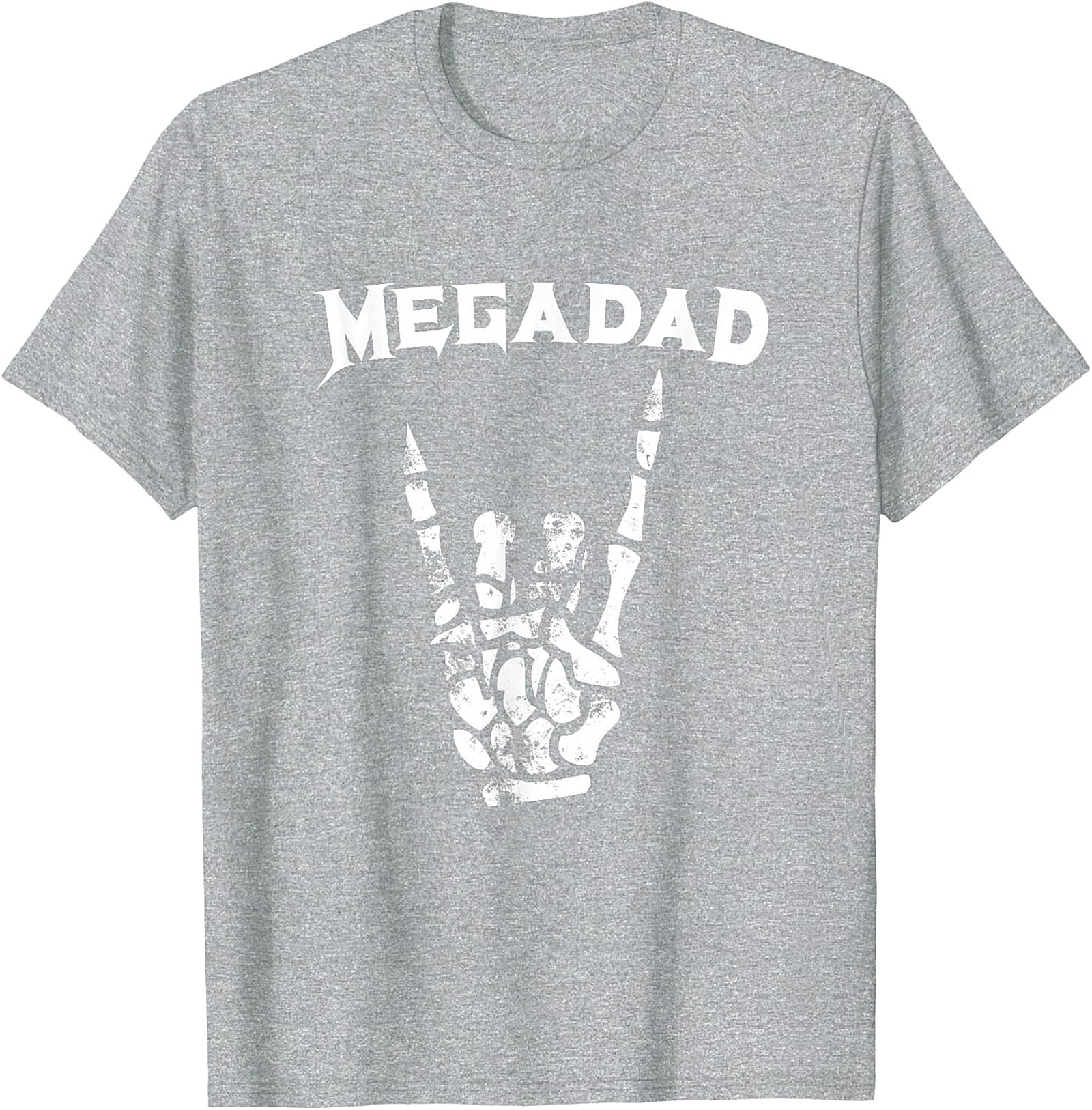  Megadad Rock On T-Shirt | Funny Heavy Metal Gift for Dad