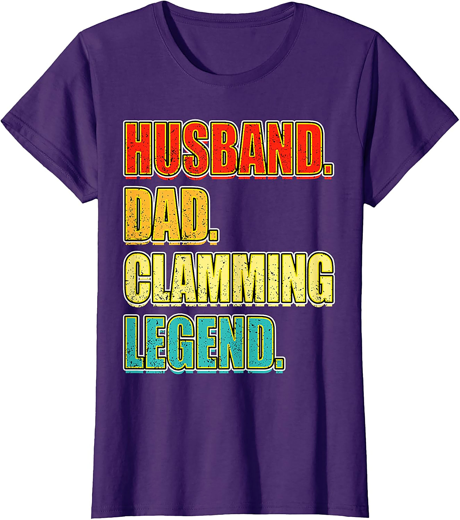 Husband Dad Clamming Legend T-Shirt | Funny Gift for Men