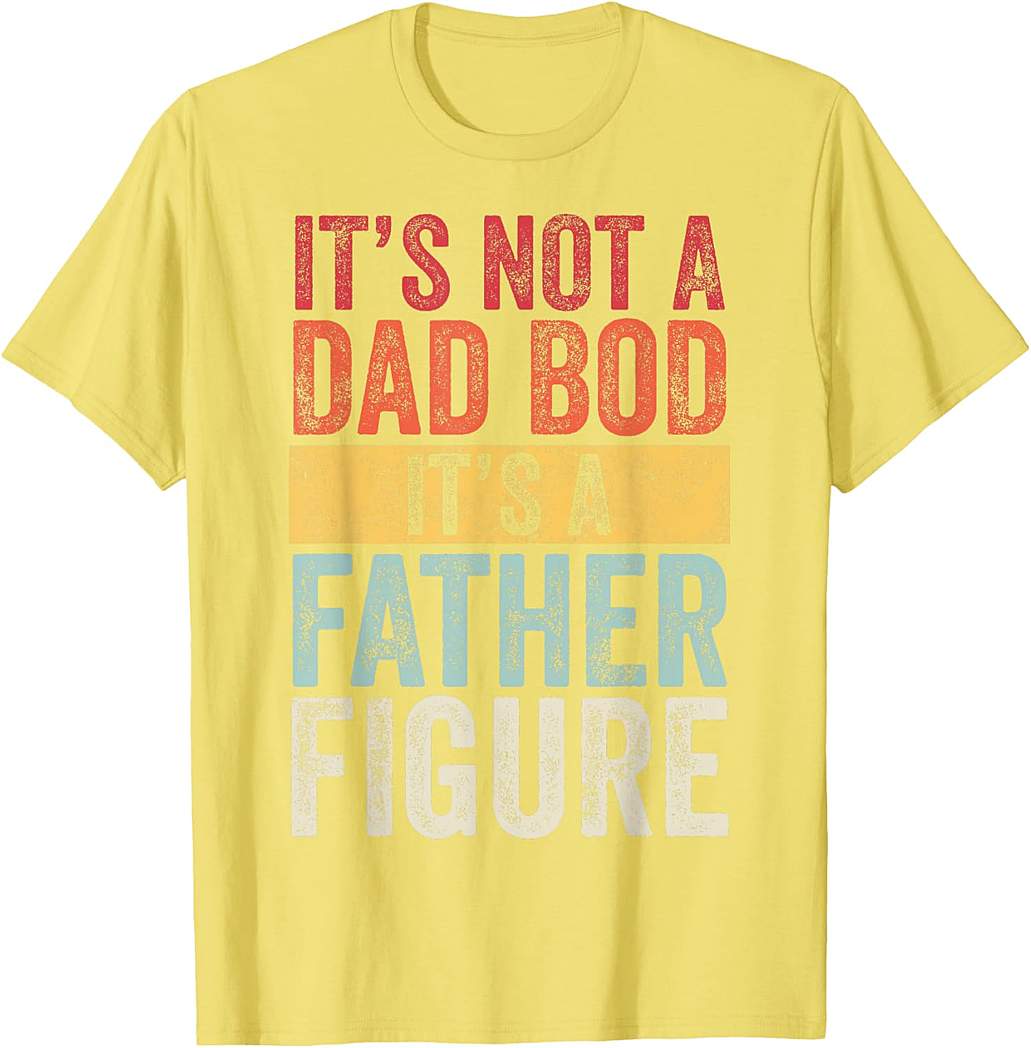 Father Figure Dad Bod T-shirt Funny Graphic Tee for Dads