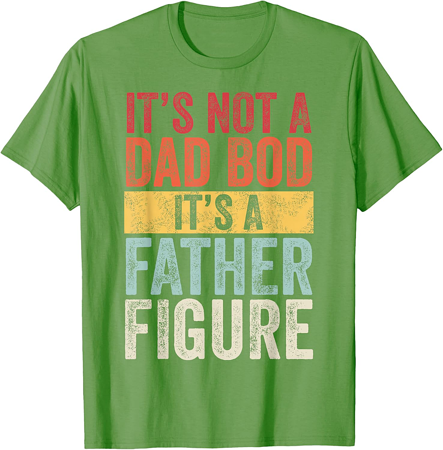 Father Figure Dad Bod T-shirt Funny Graphic Tee for Dads