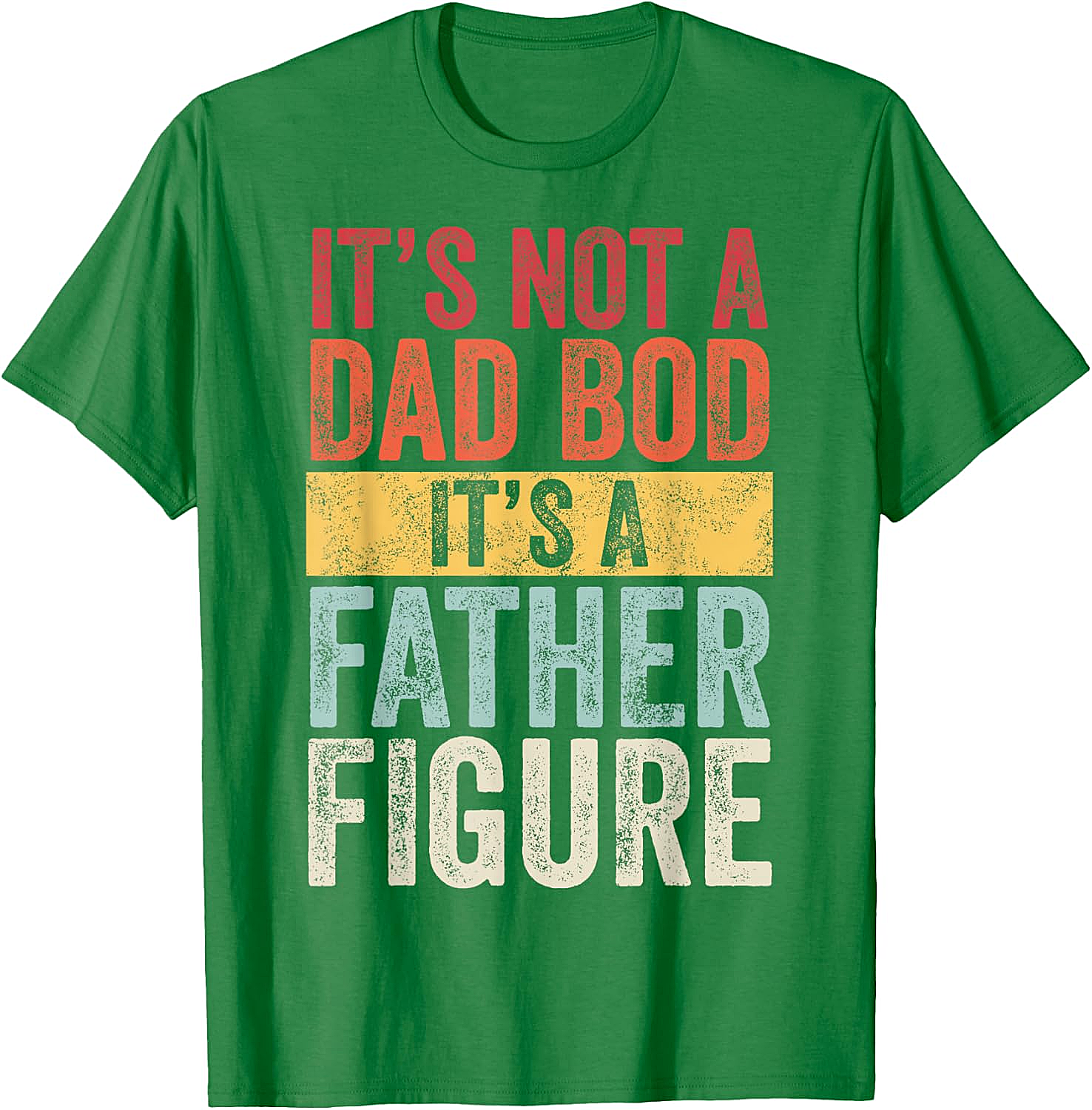 Father Figure Dad Bod T-shirt Funny Graphic Tee for Dads