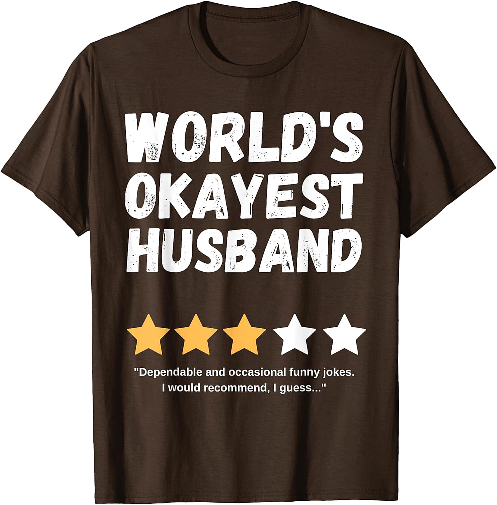 World's Okayest Husband T-Shirt | Funny Husband Gift Tee