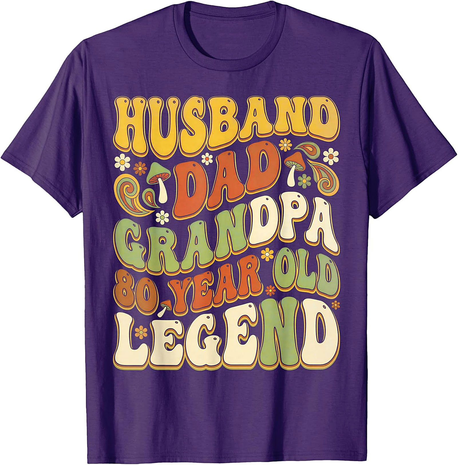 80 Year Old Legend Retro T-Shirt | 80th Birthday Gift for Him