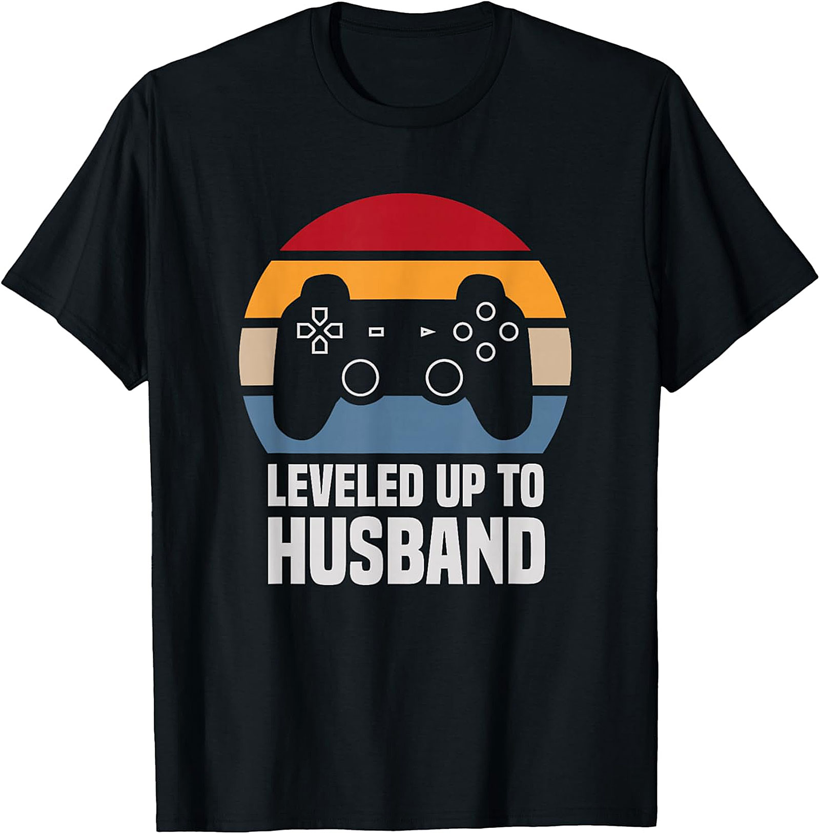Leveled Up To Husband T-Shirt | Funny Gamer Husband Tee