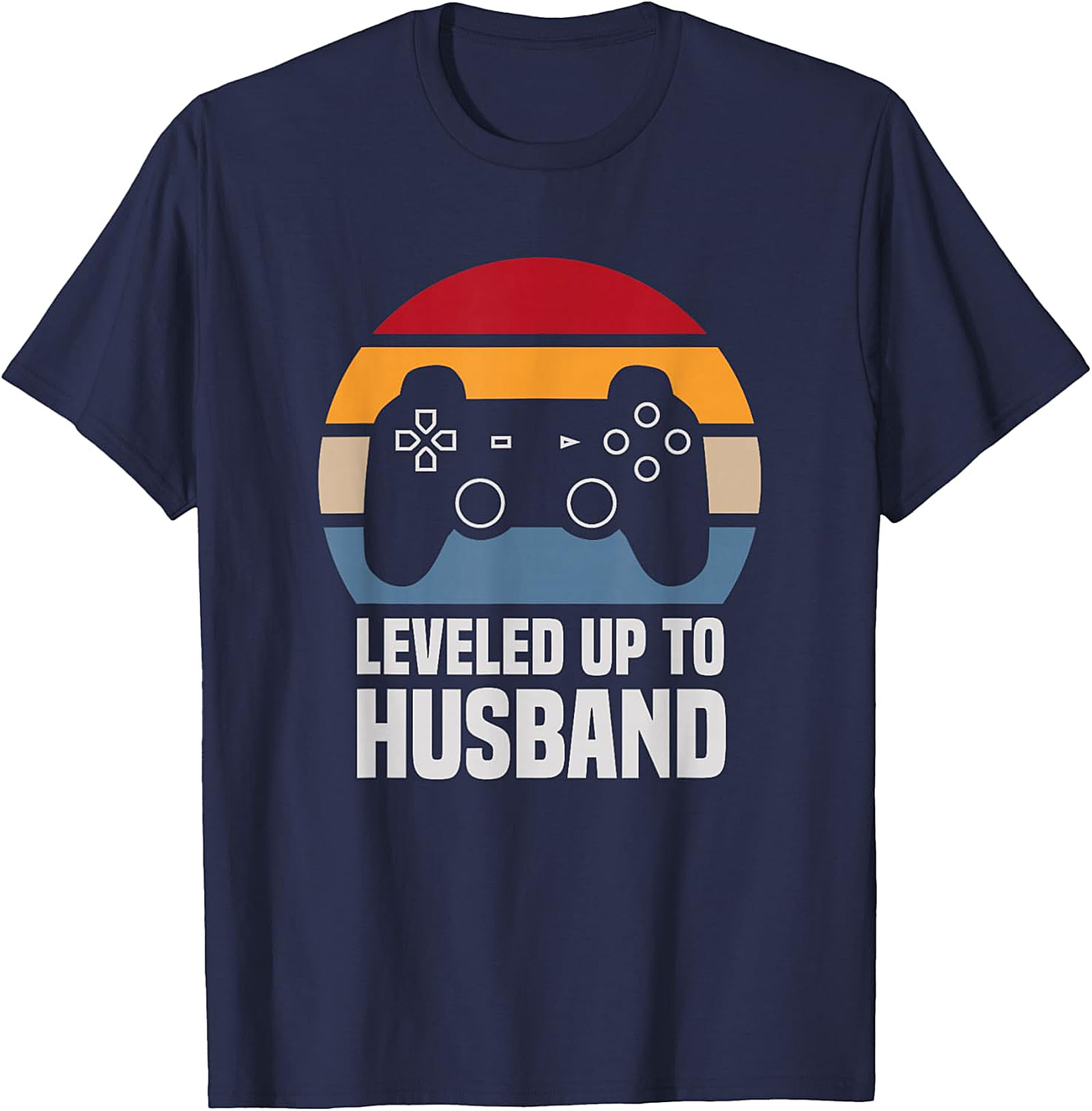 Leveled Up To Husband T-Shirt | Funny Gamer Husband Tee