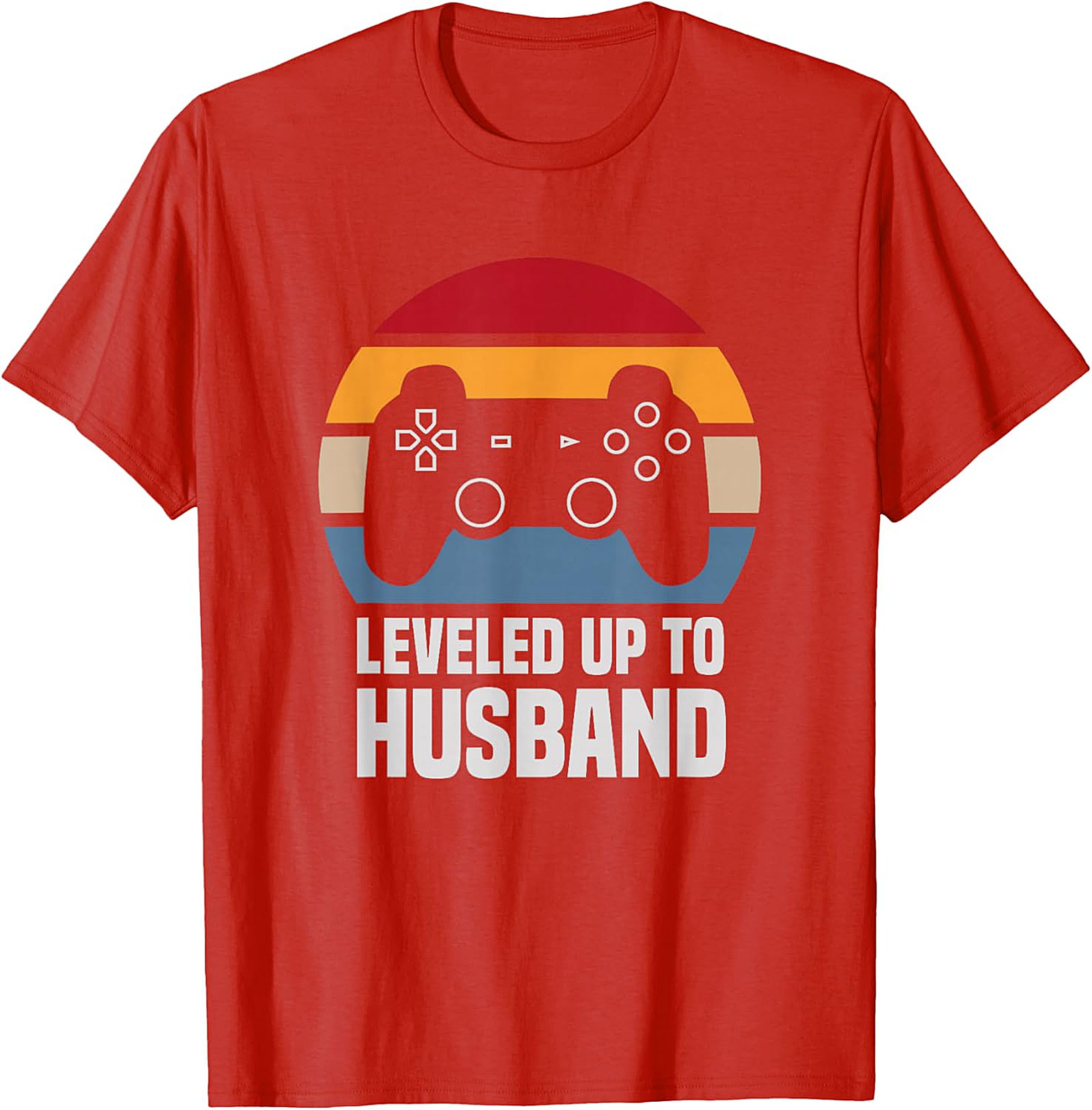 Leveled Up To Husband T-Shirt | Funny Gamer Husband Tee
