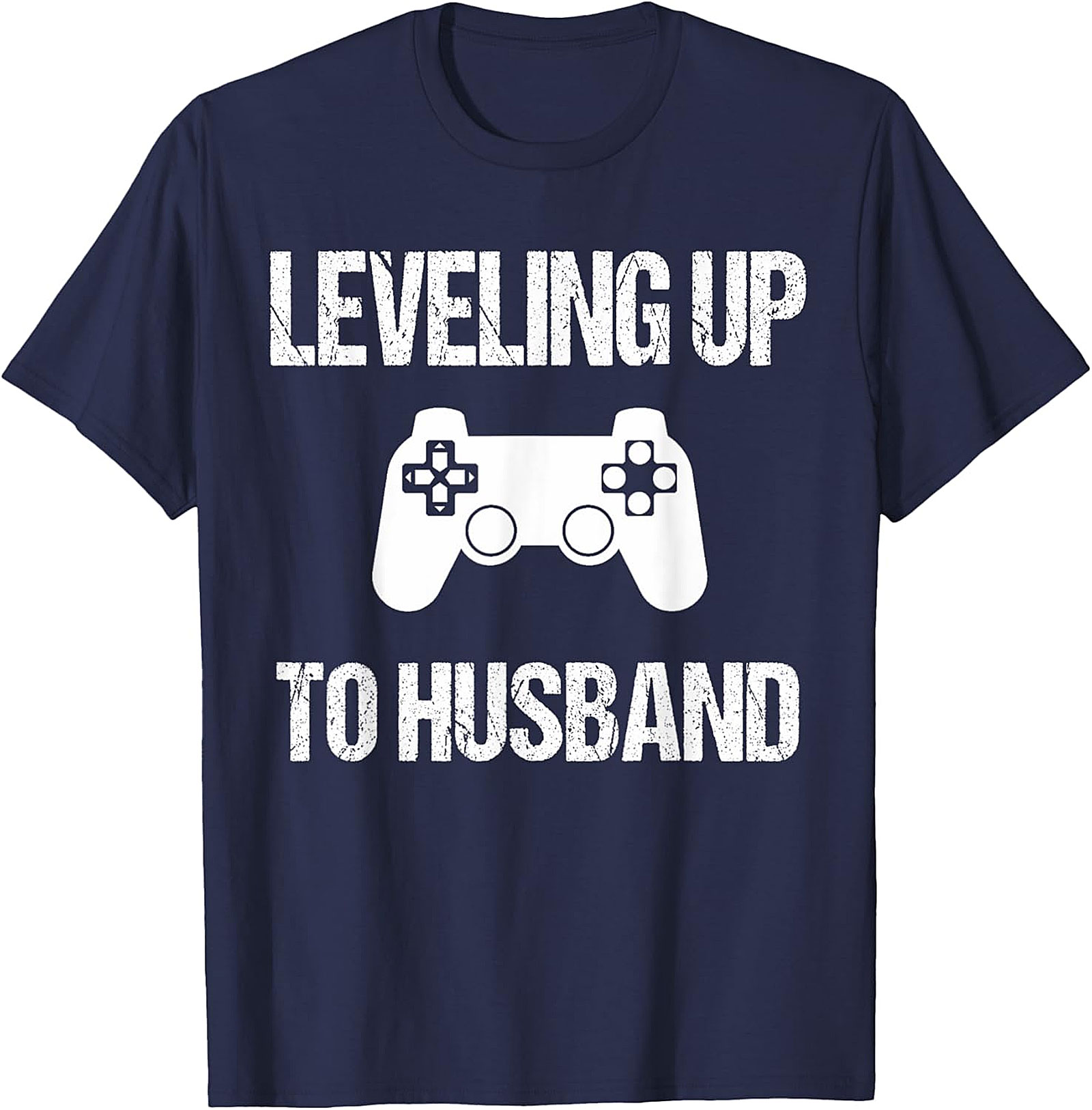 Leveling Up To Husband T-Shirt | Gamer Groom Gift Tee