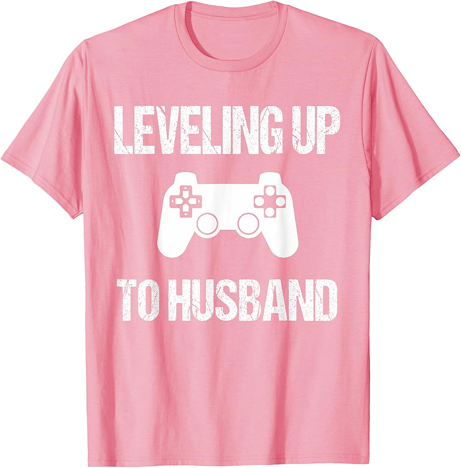 Leveling Up To Husband T-Shirt | Gamer Groom Gift Tee