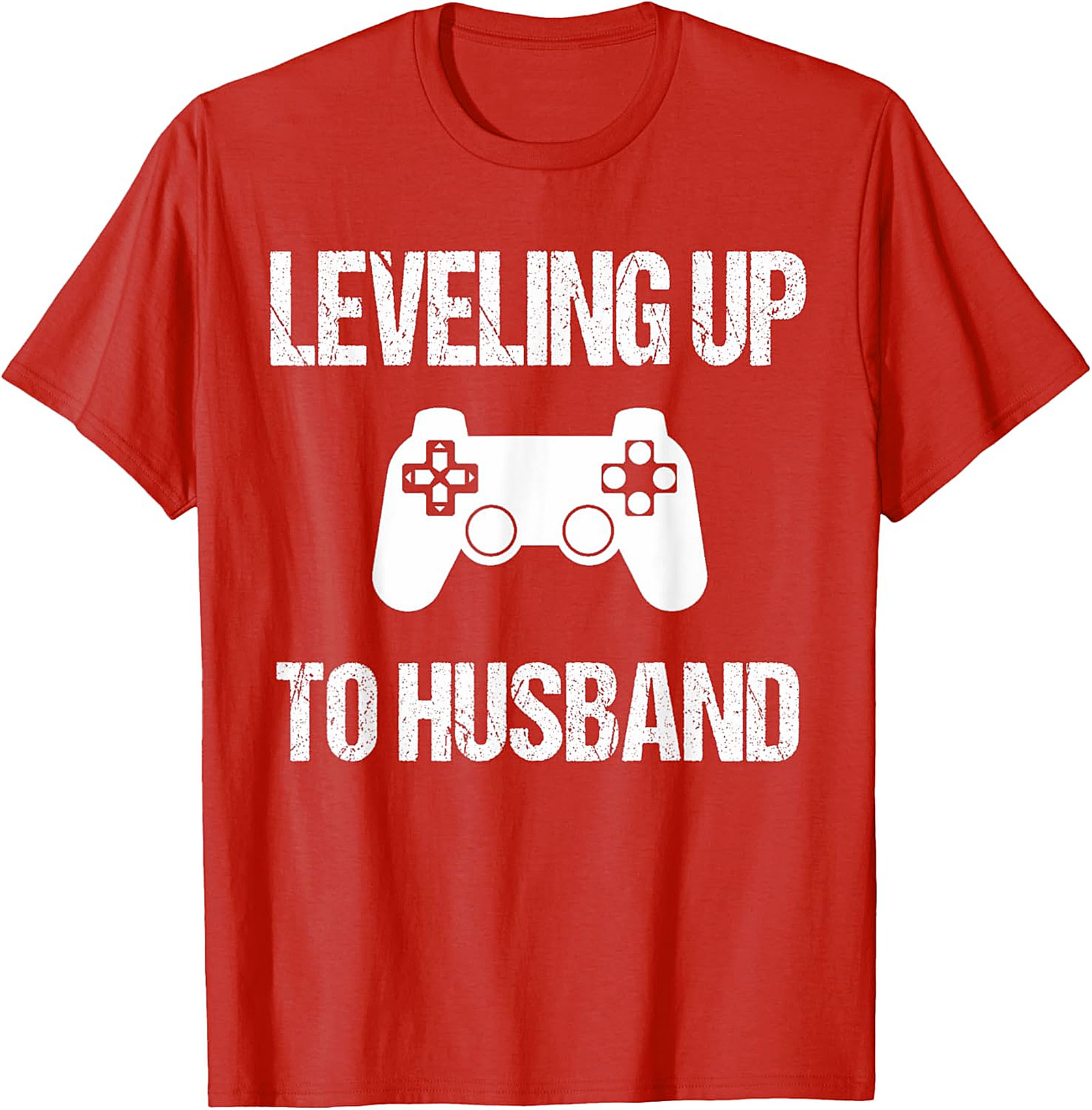 Leveling Up To Husband T-Shirt | Gamer Groom Gift Tee