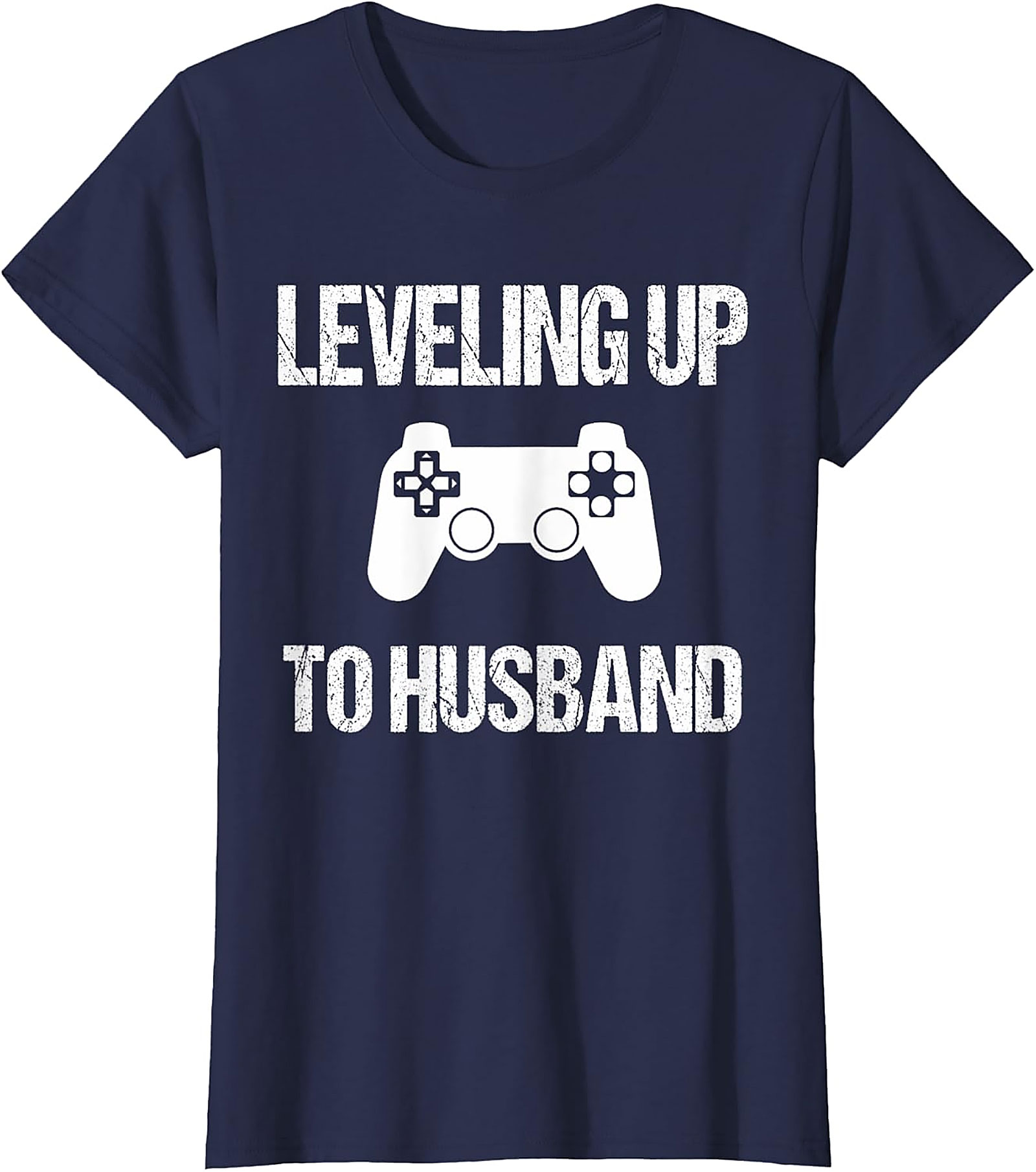 Leveling Up To Husband T-Shirt | Gamer Groom Gift Tee