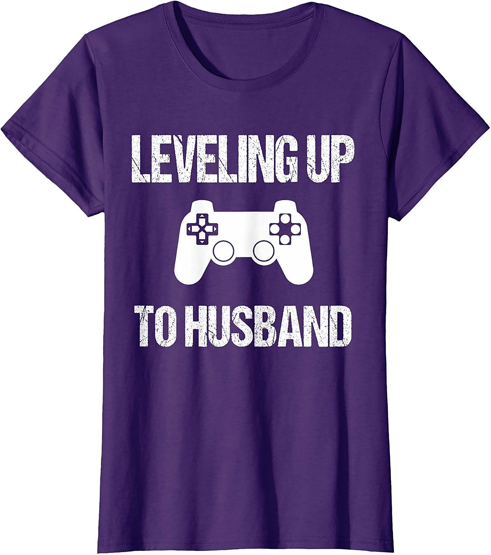 Leveling Up To Husband T-Shirt | Gamer Groom Gift Tee