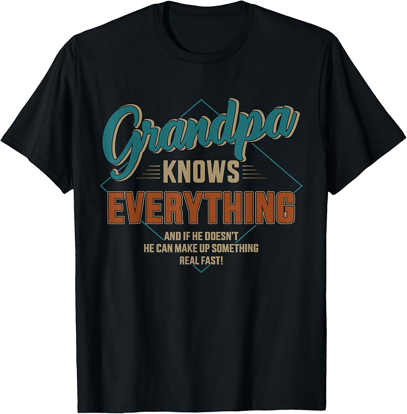 Grandpa Knows Everything Funny T-shirt | Humorous Gift Tee