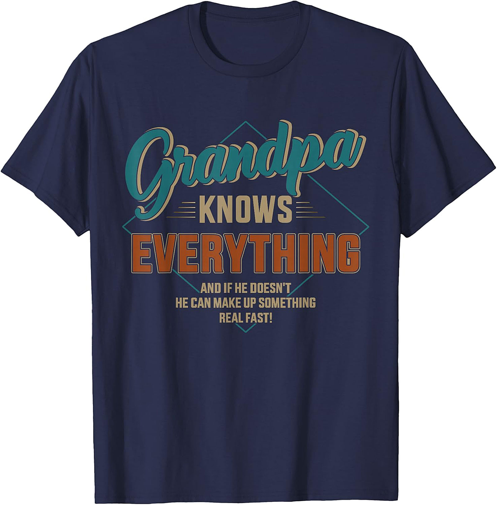 Grandpa Knows Everything Funny T-shirt | Humorous Gift Tee