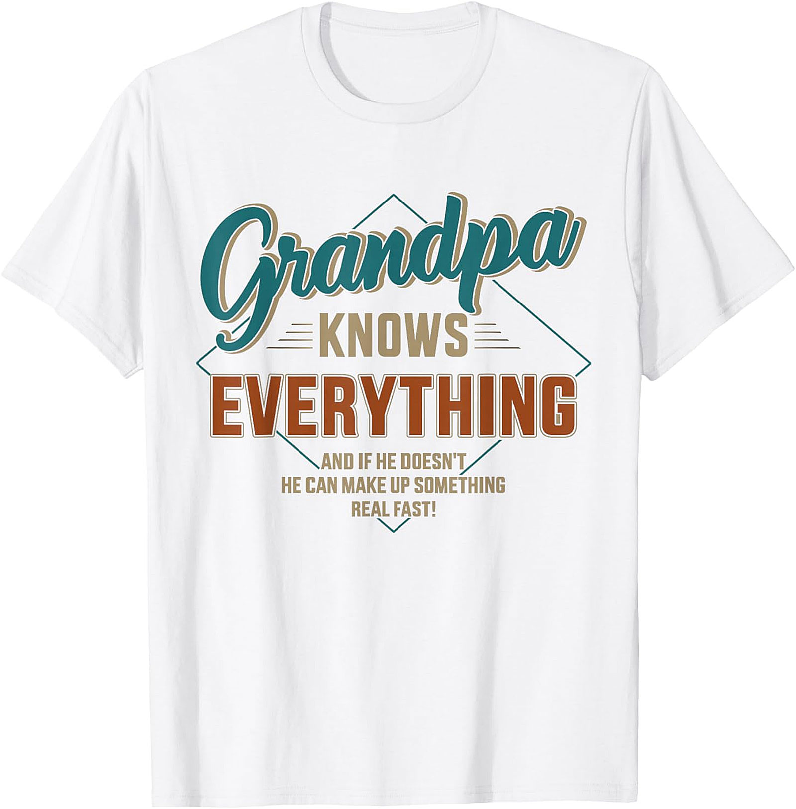 Grandpa Knows Everything Funny T-shirt | Humorous Gift Tee