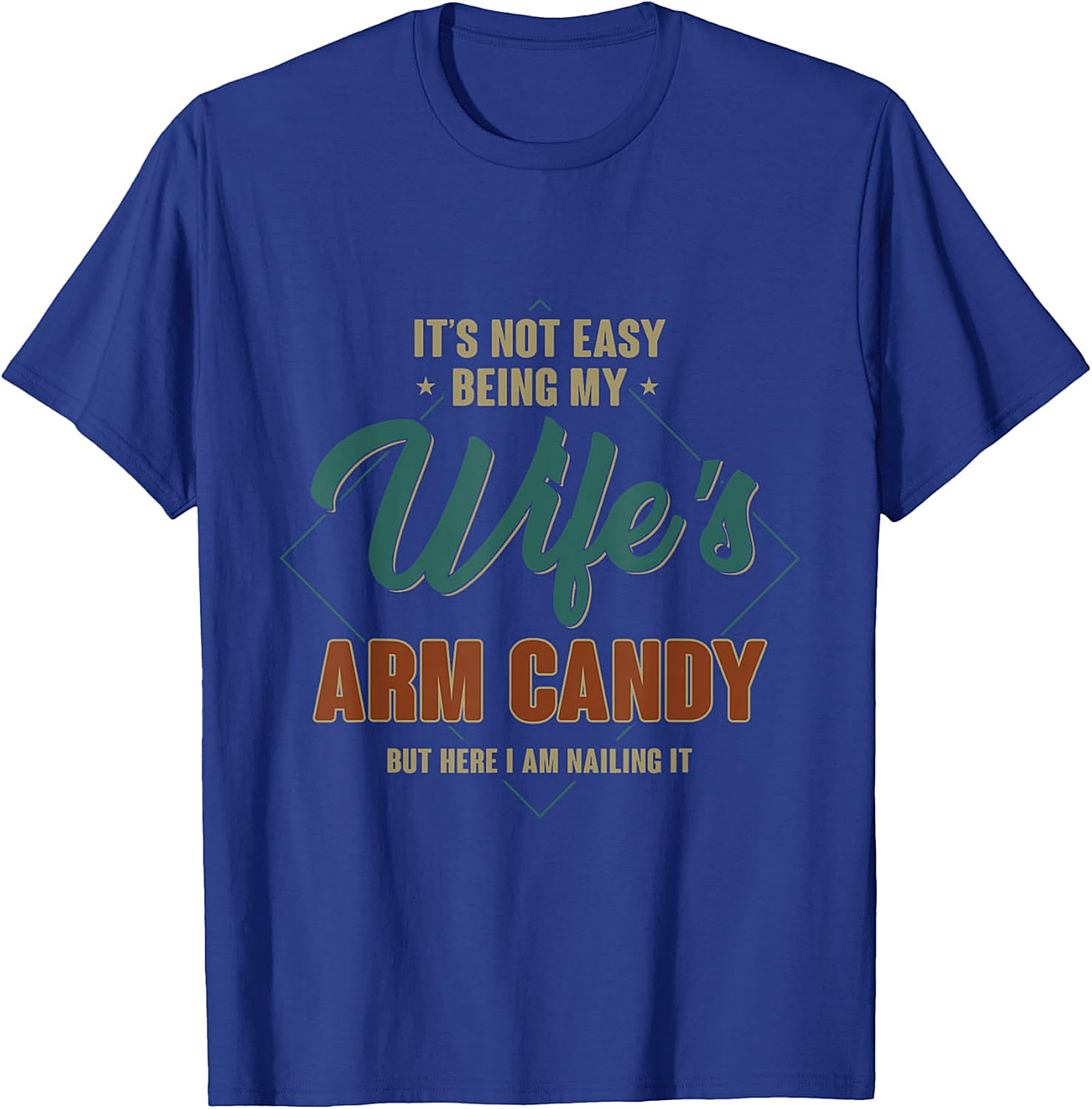 Wife's Arm Candy Funny Husband T-shirt | Retro Graphic Tee