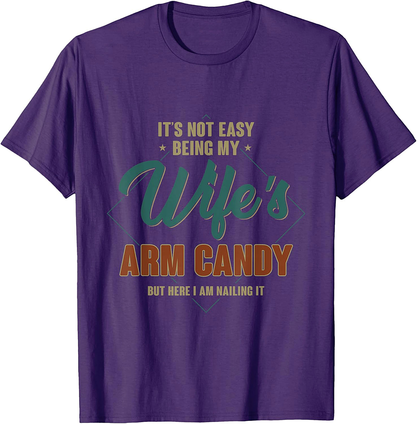 Wife's Arm Candy Funny Husband T-shirt | Retro Graphic Tee