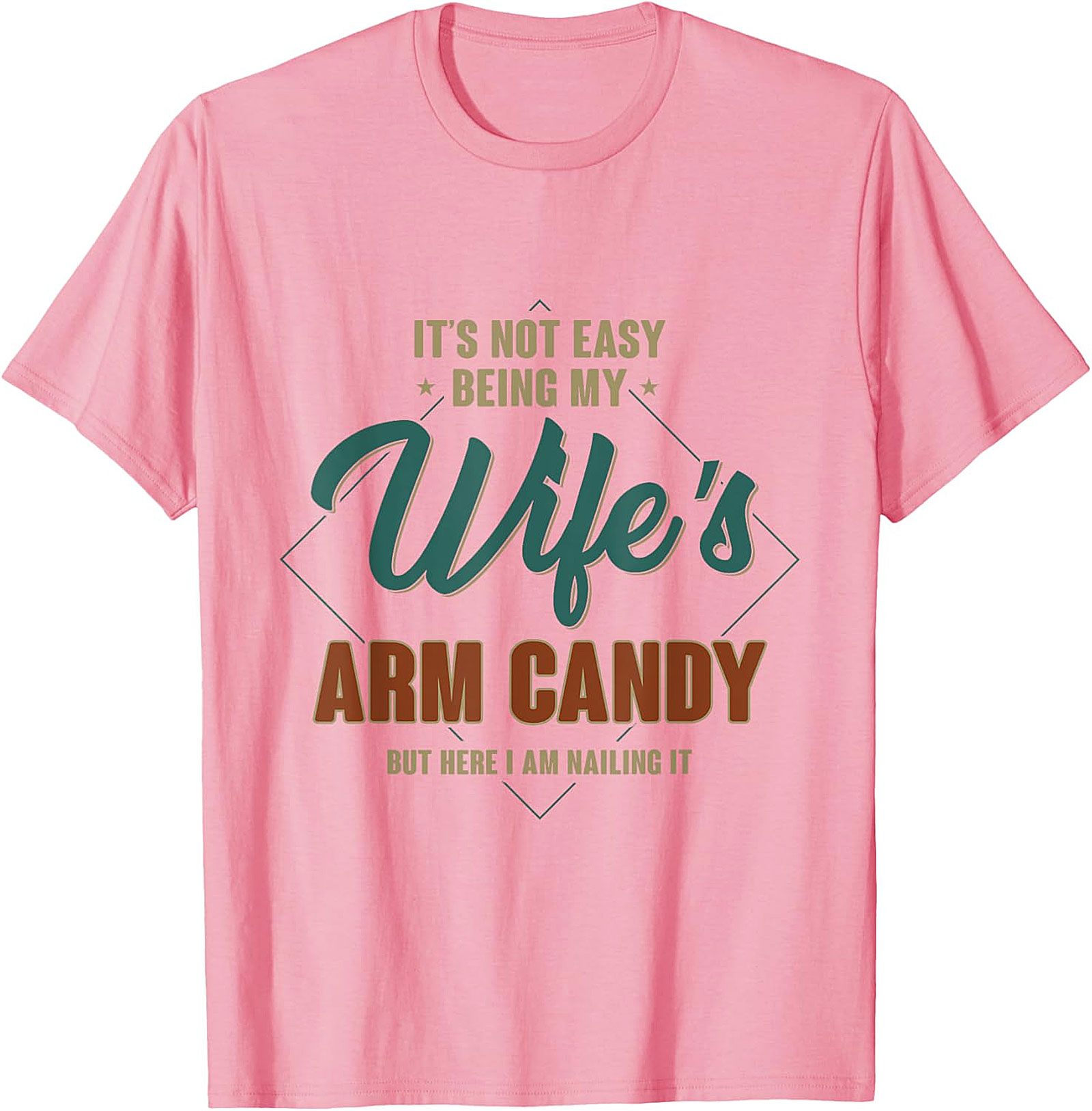 Wife's Arm Candy Funny Husband T-shirt | Retro Graphic Tee