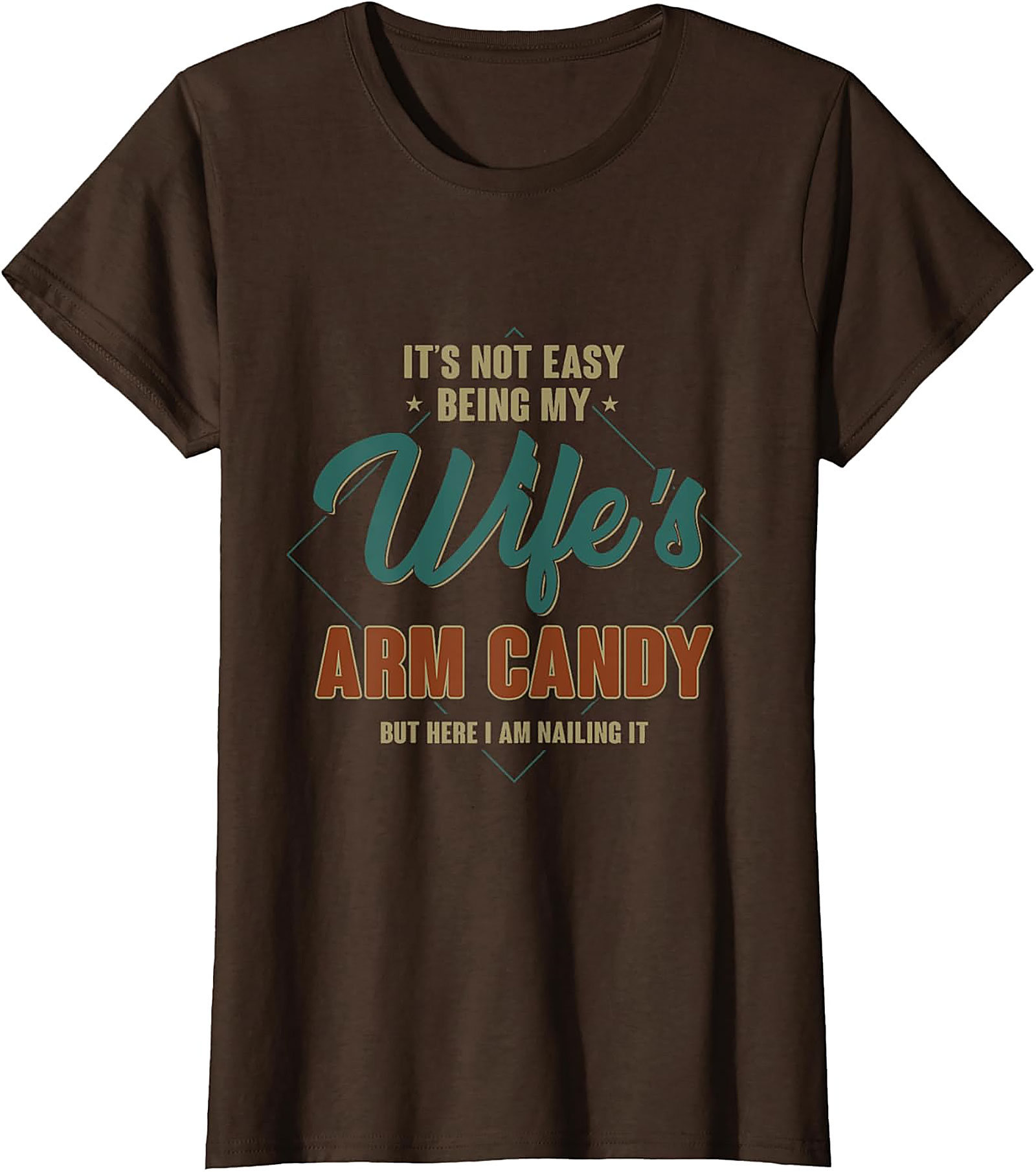 Wife's Arm Candy Funny Husband T-shirt | Retro Graphic Tee