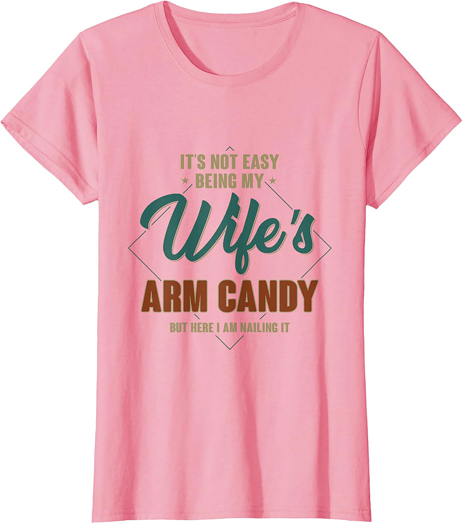 Wife's Arm Candy Funny Husband T-shirt | Retro Graphic Tee