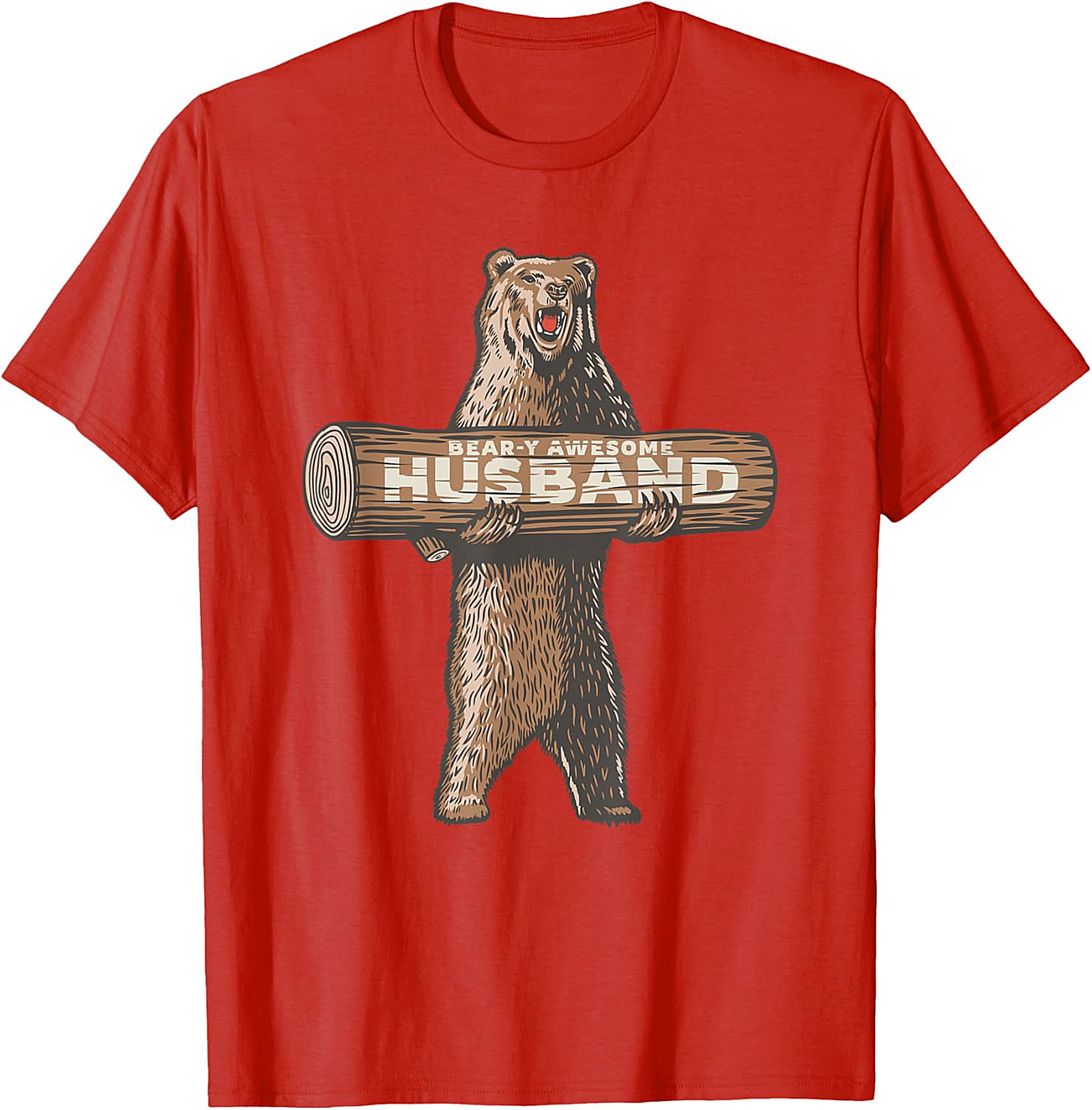Bear-y Awesome Husband T-shirt | Funny Gift Graphic Tee