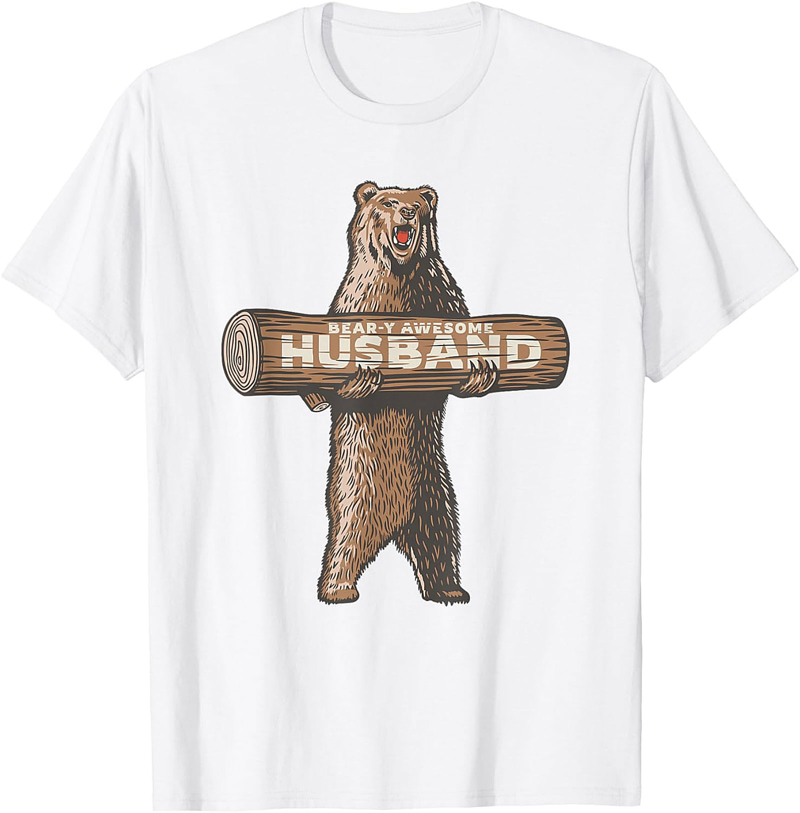 Bear-y Awesome Husband T-shirt | Funny Gift Graphic Tee