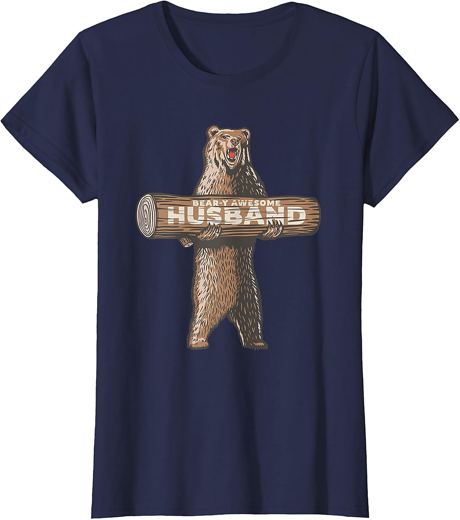 Bear-y Awesome Husband T-shirt | Funny Gift Graphic Tee