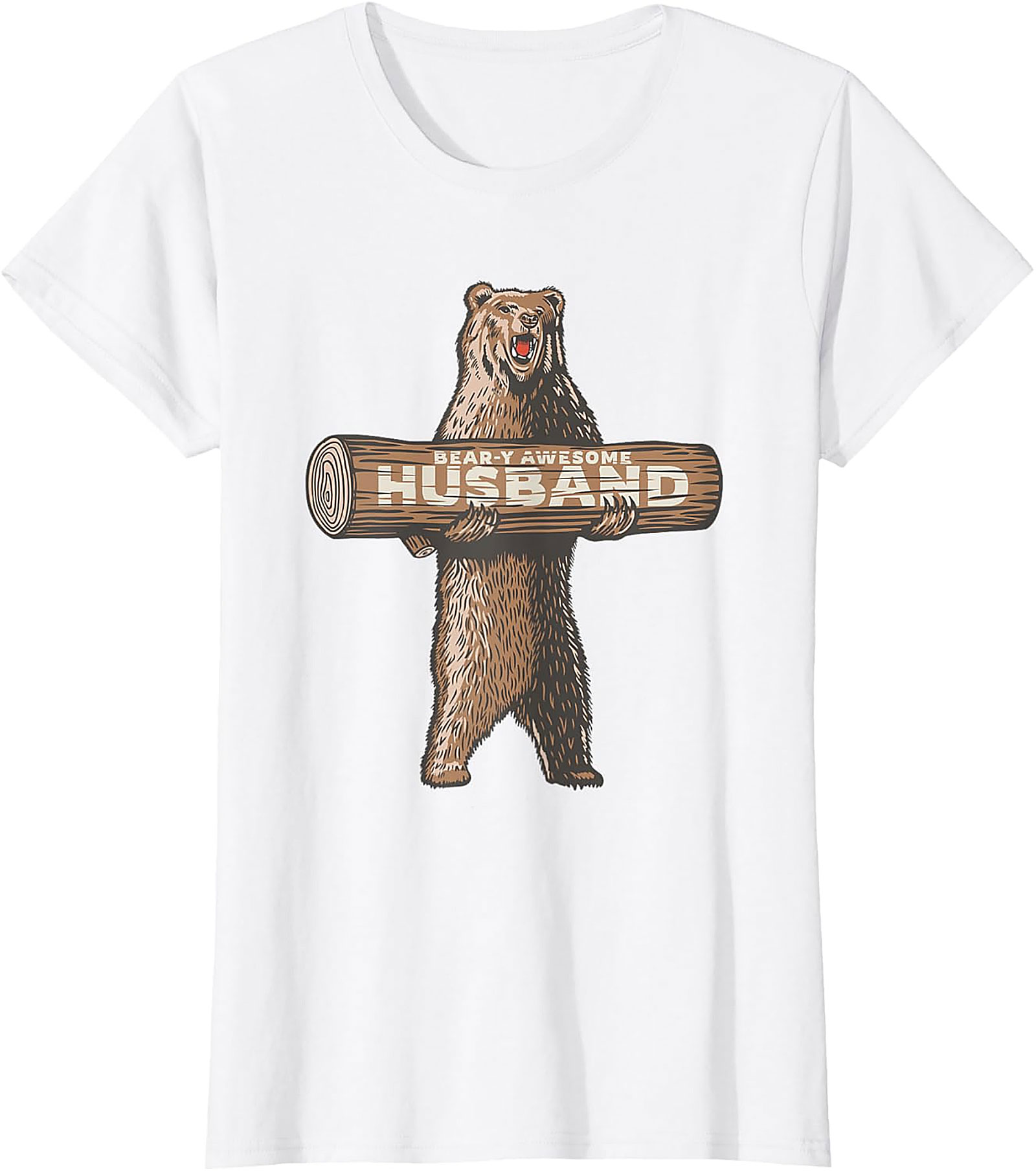 Bear-y Awesome Husband T-shirt | Funny Gift Graphic Tee