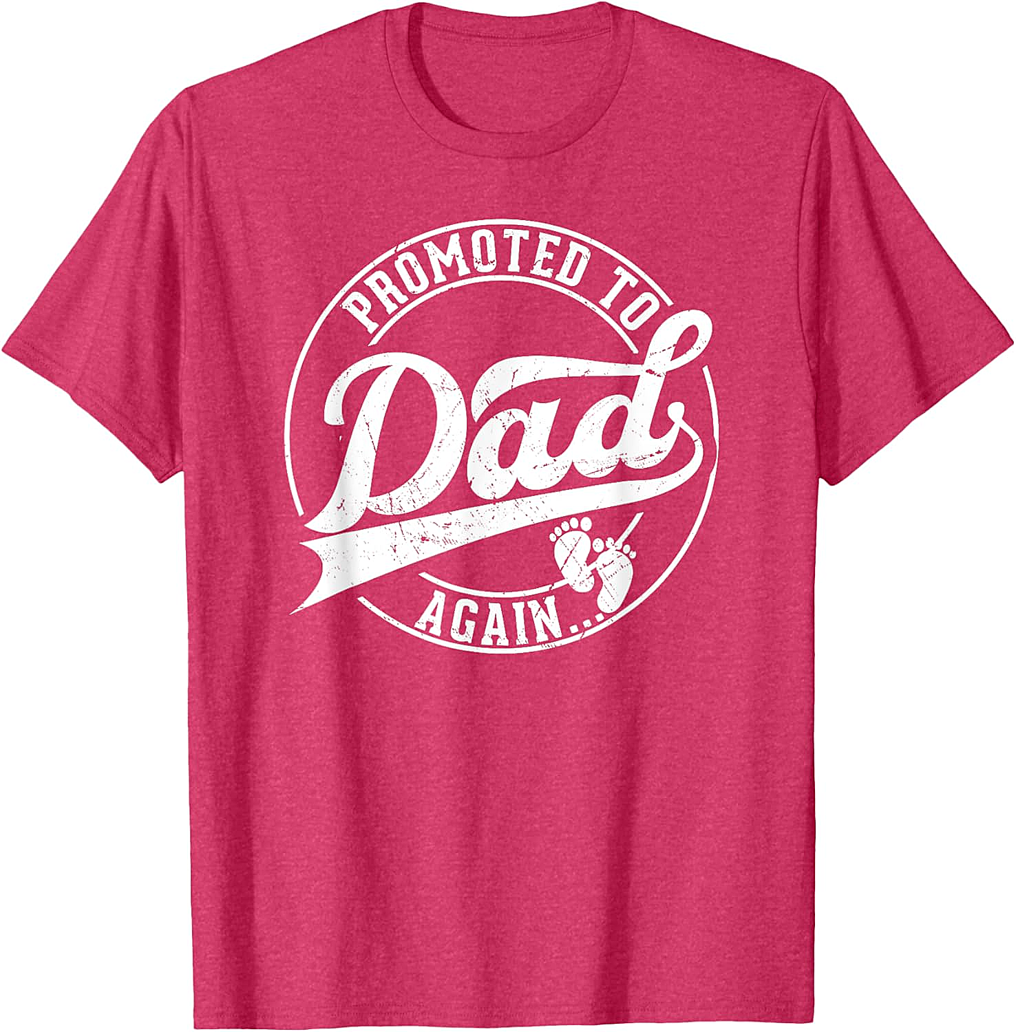 Promoted to Dad Again T-Shirt Funny Pregnancy Reveal Tee