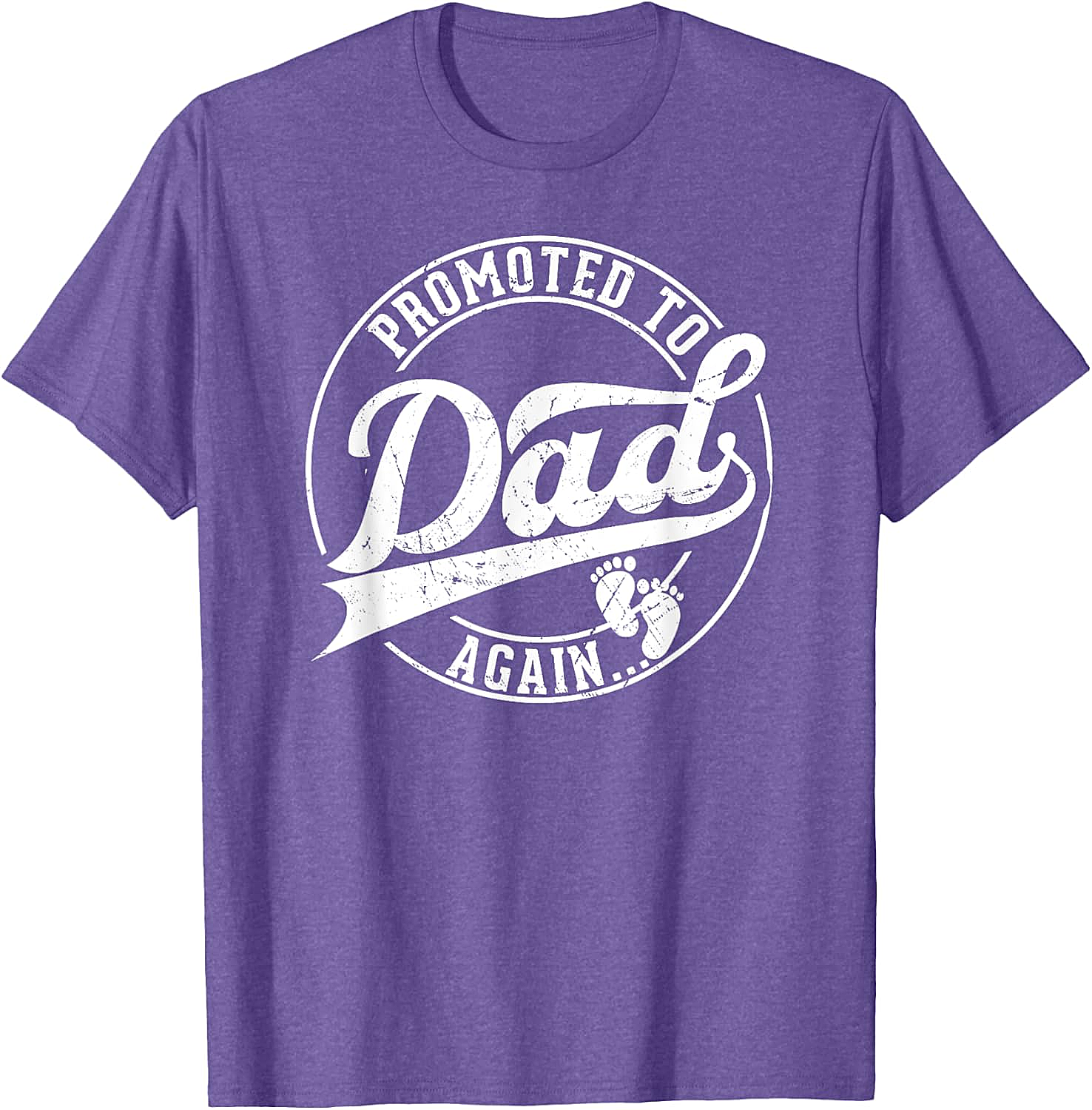 Promoted to Dad Again T-Shirt Funny Pregnancy Reveal Tee