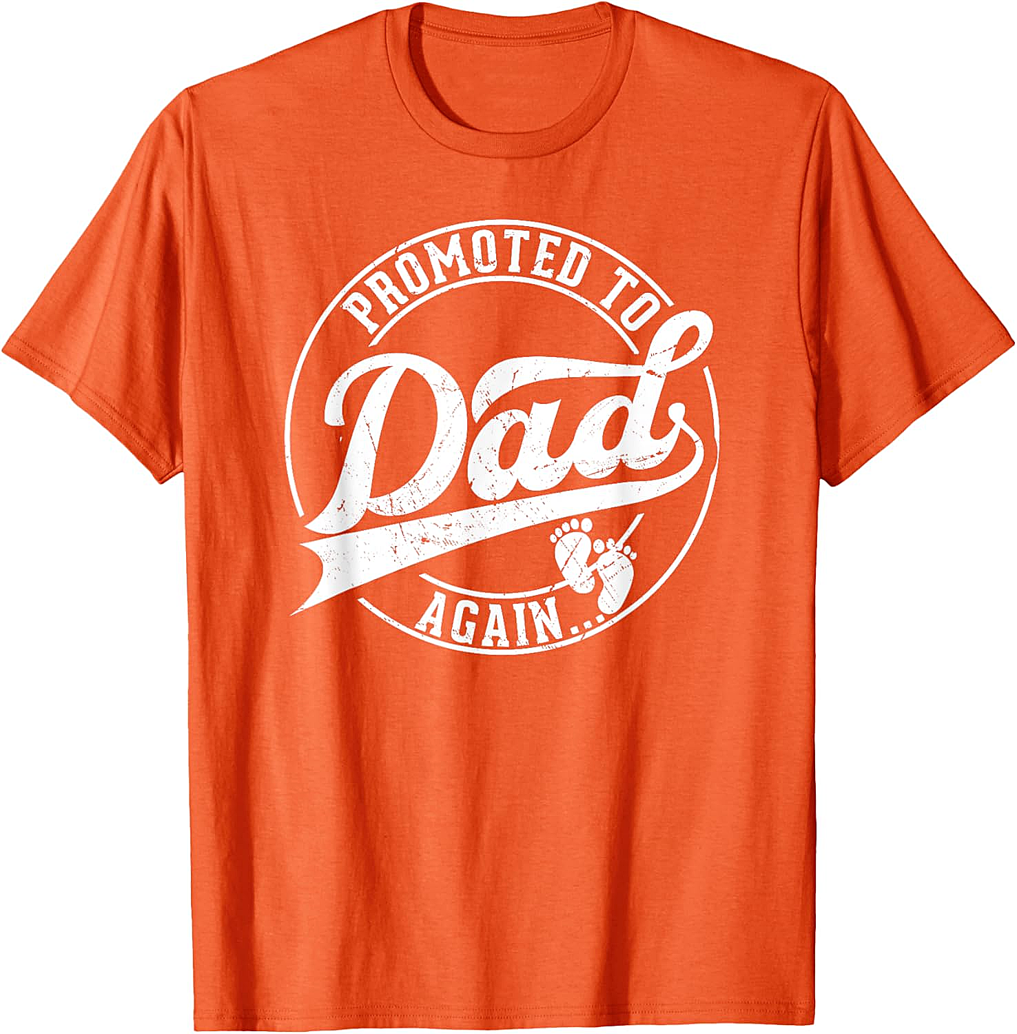 Promoted to Dad Again T-Shirt Funny Pregnancy Reveal Tee