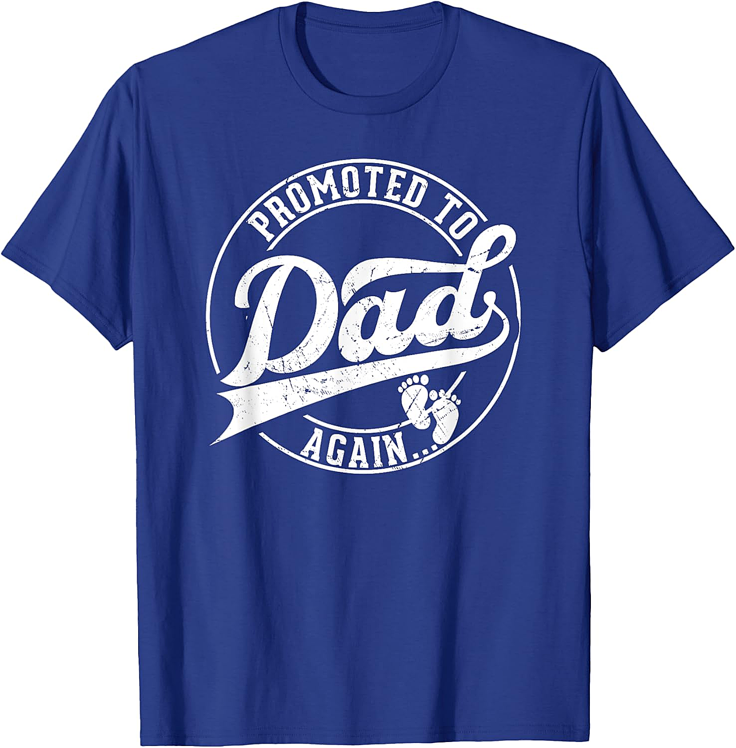 Promoted to Dad Again T-Shirt Funny Pregnancy Reveal Tee