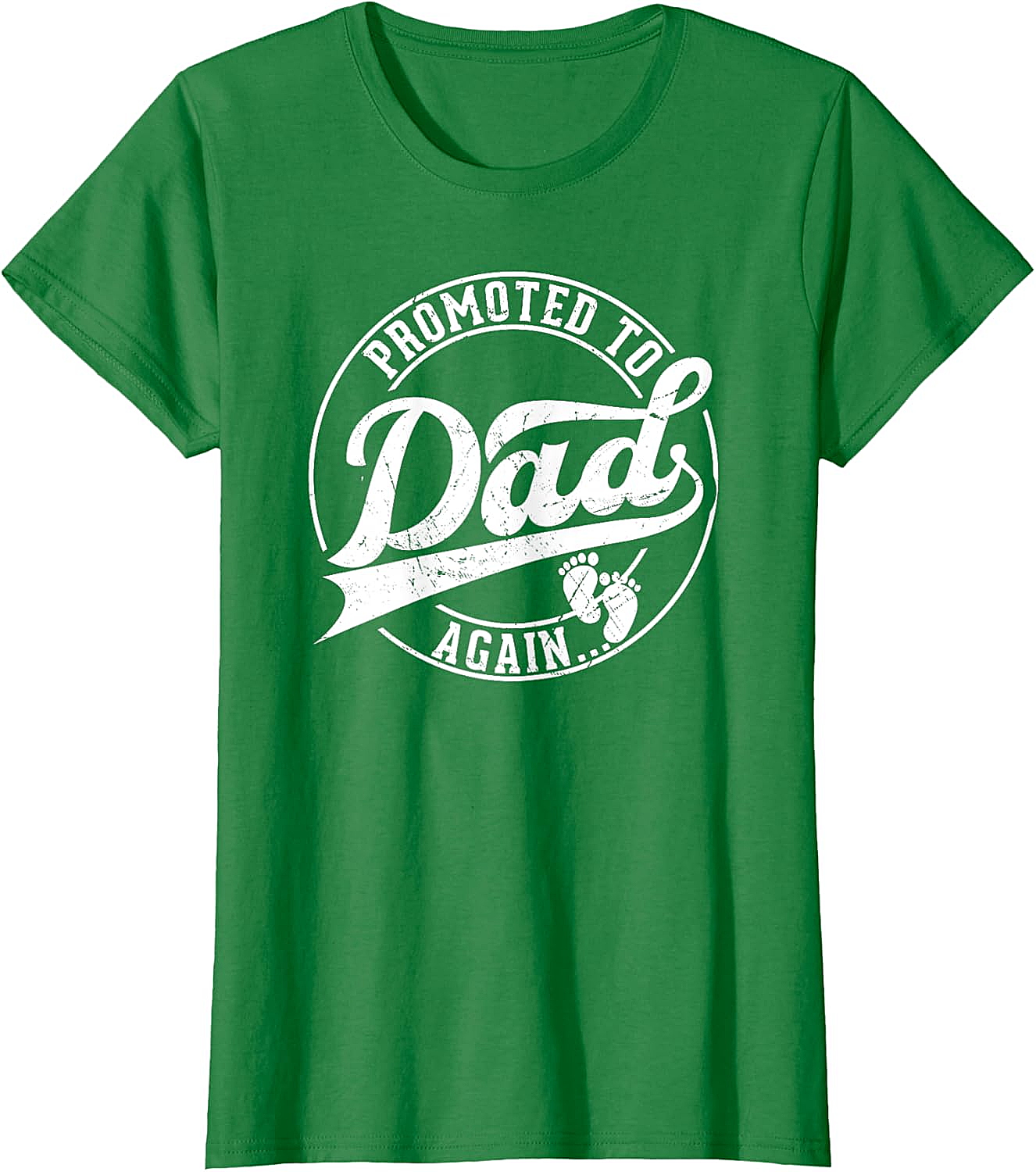 Promoted to Dad Again T-Shirt Funny Pregnancy Reveal Tee