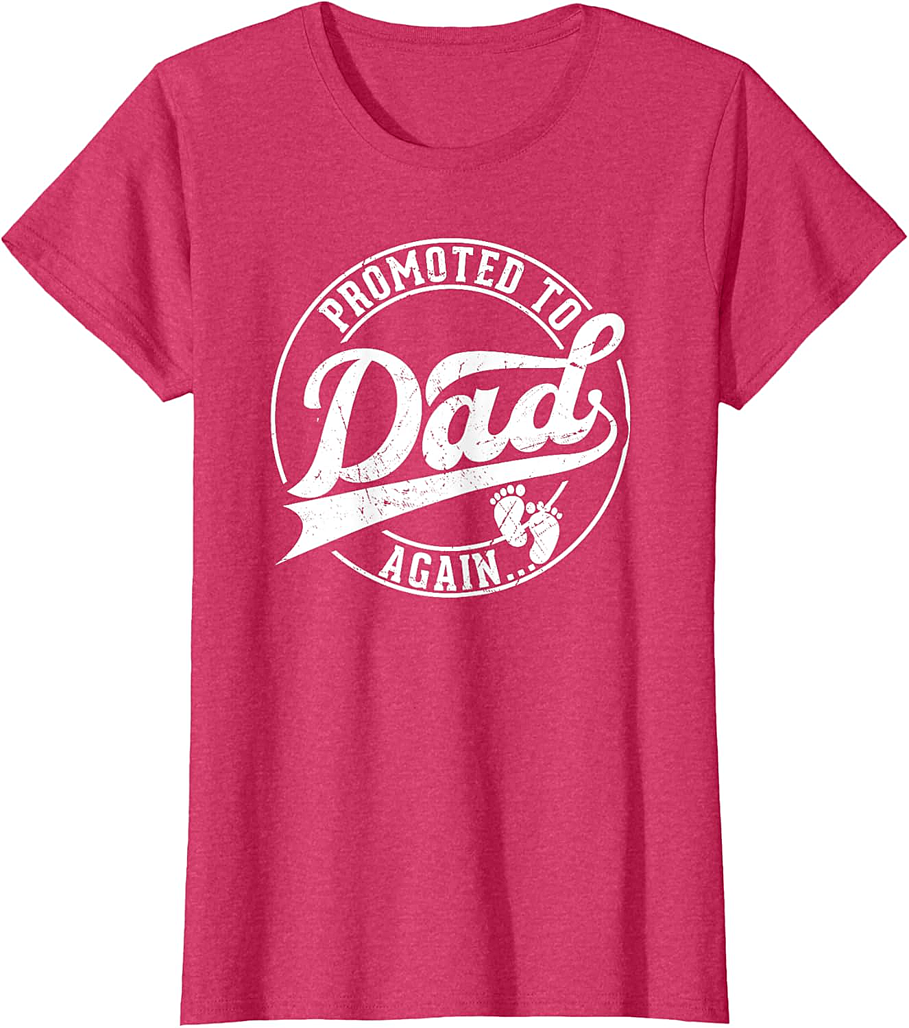Promoted to Dad Again T-Shirt Funny Pregnancy Reveal Tee