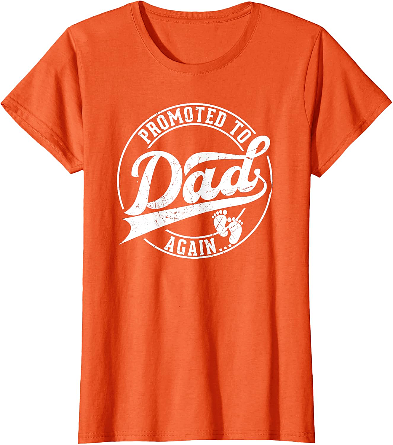 Promoted to Dad Again T-Shirt Funny Pregnancy Reveal Tee