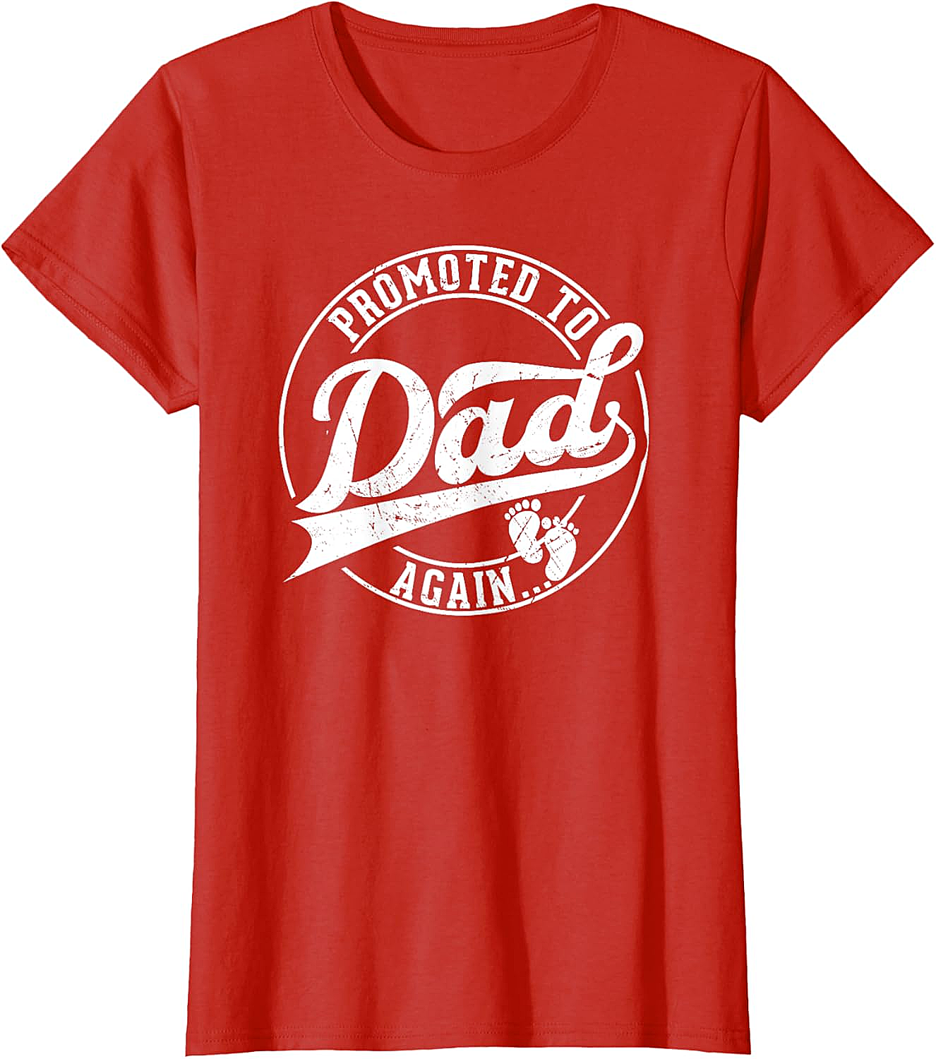 Promoted to Dad Again T-Shirt Funny Pregnancy Reveal Tee