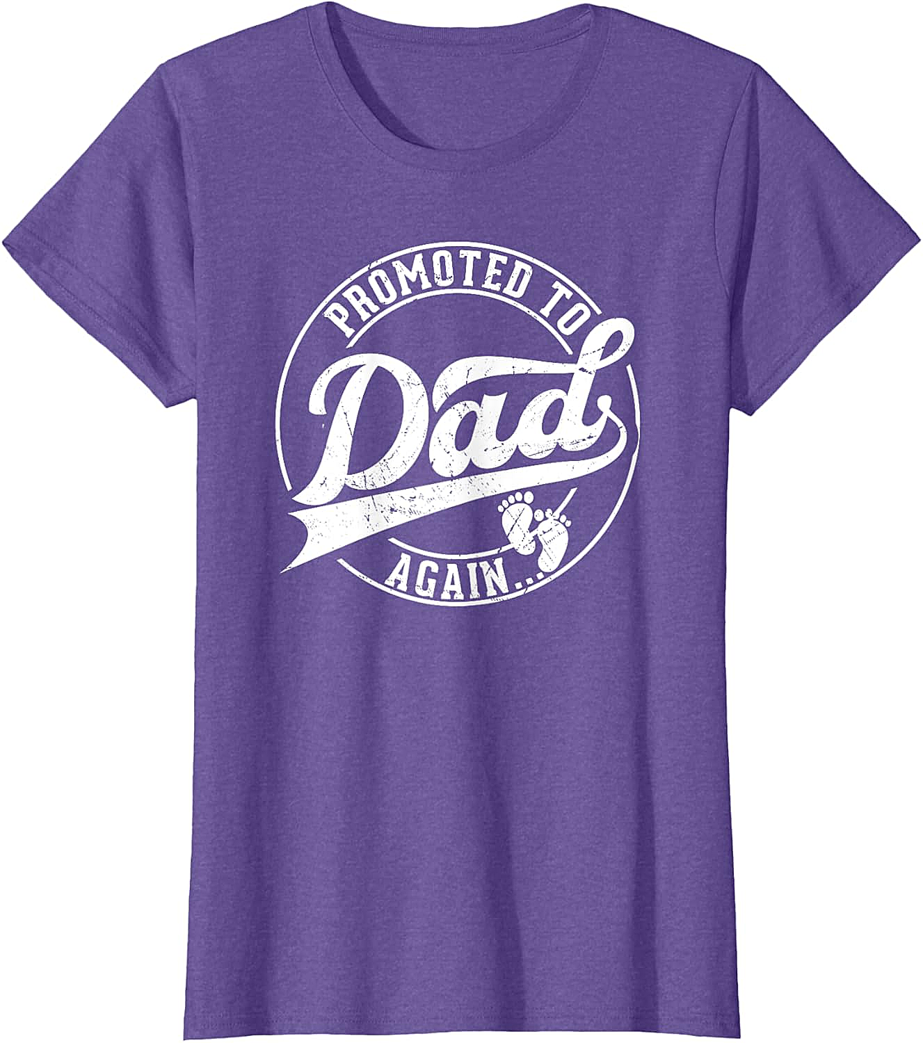 Promoted to Dad Again T-Shirt Funny Pregnancy Reveal Tee