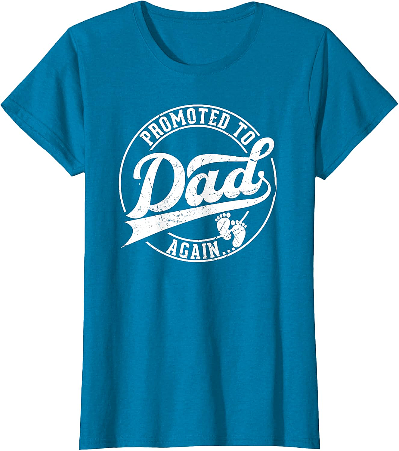 Promoted to Dad Again T-Shirt Funny Pregnancy Reveal Tee