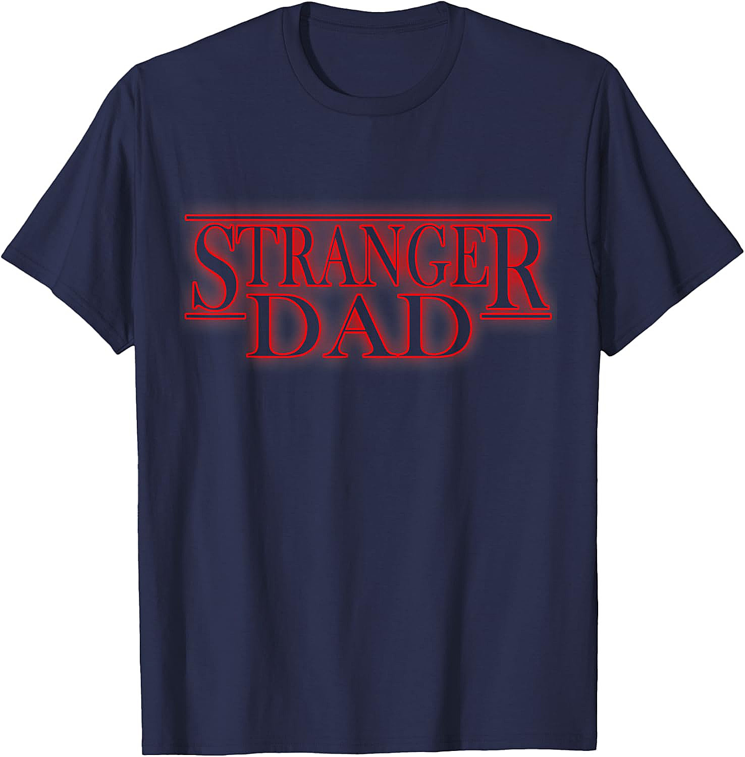 Stranger Dad T-shirt Funny Retro Graphic Tee for Dads