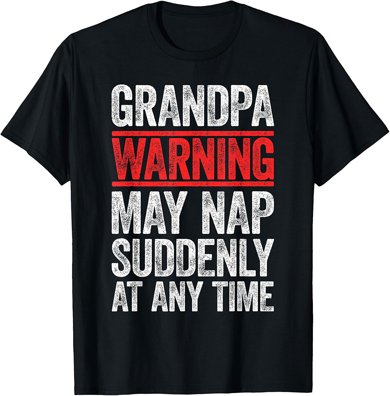 Funny Grandpa Warning Nap T-Shirt - Hilarious Gift Idea