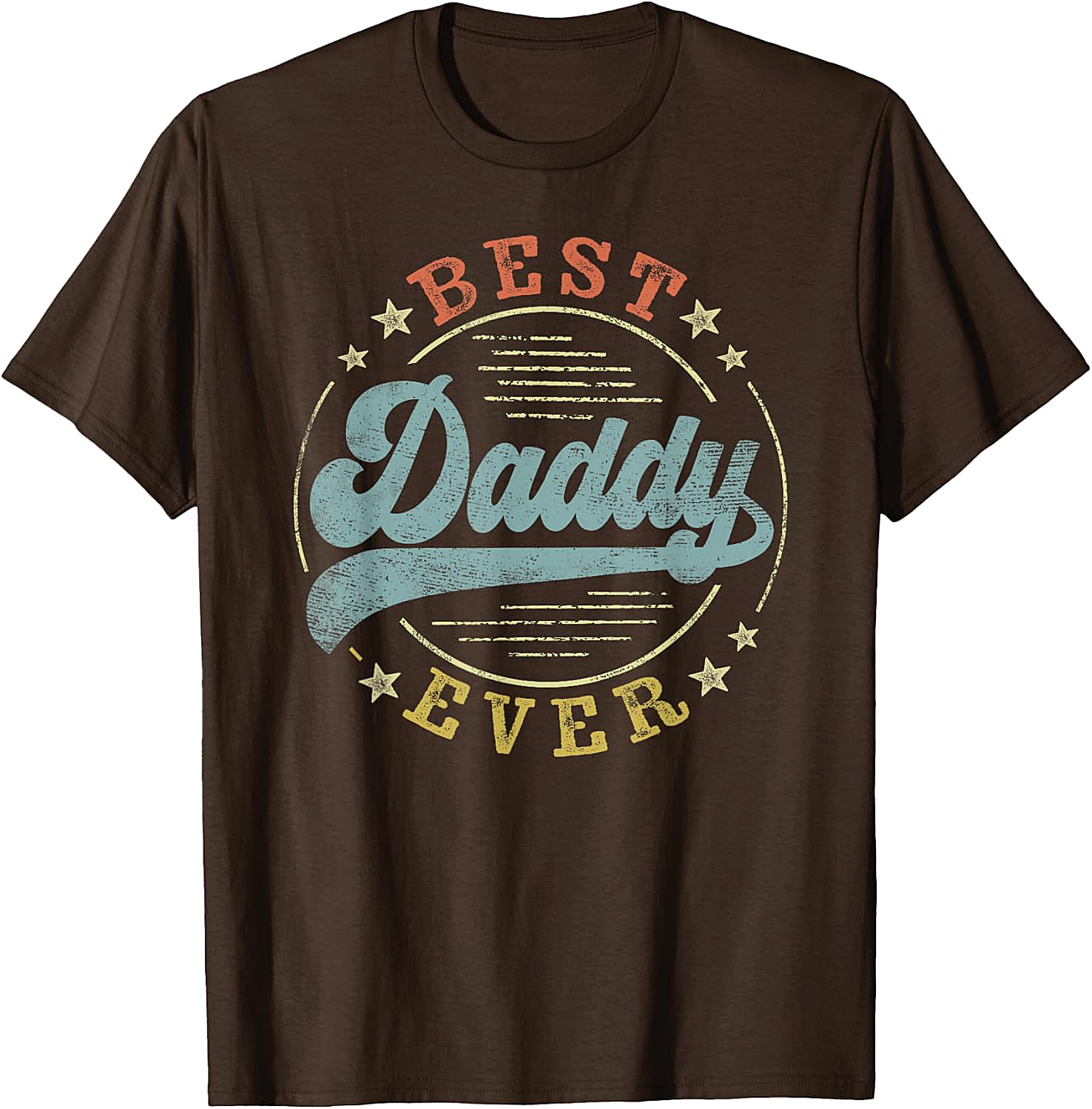 Best Daddy Ever Vintage T-Shirt Retro Father's Day Gift Tee