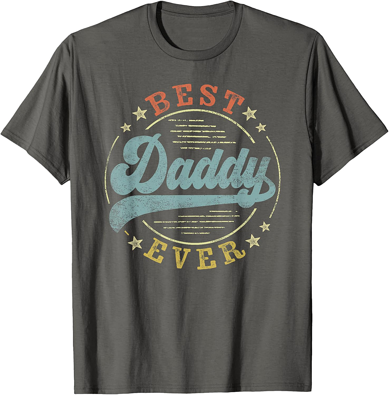 Best Daddy Ever Vintage T-Shirt Retro Father's Day Gift Tee