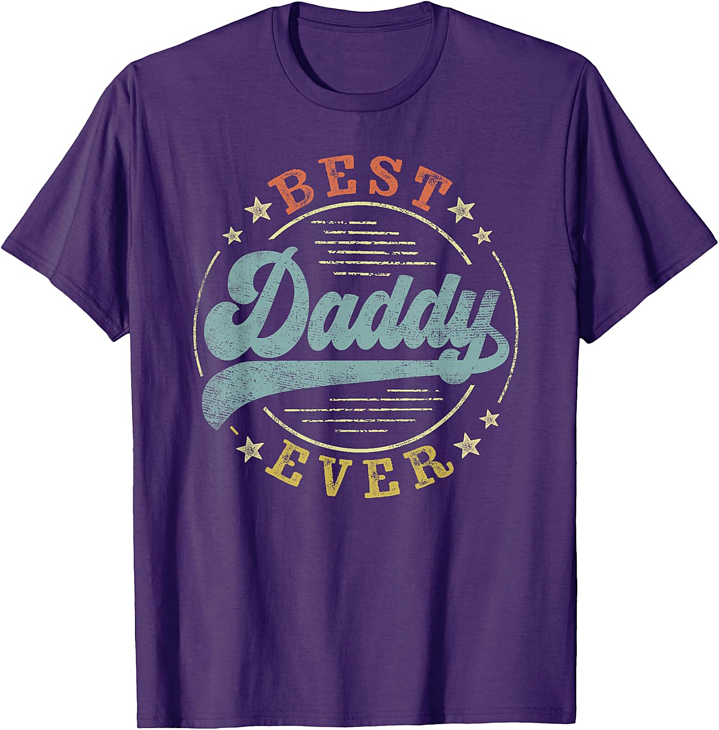 Best Daddy Ever Vintage T-Shirt Retro Father's Day Gift Tee