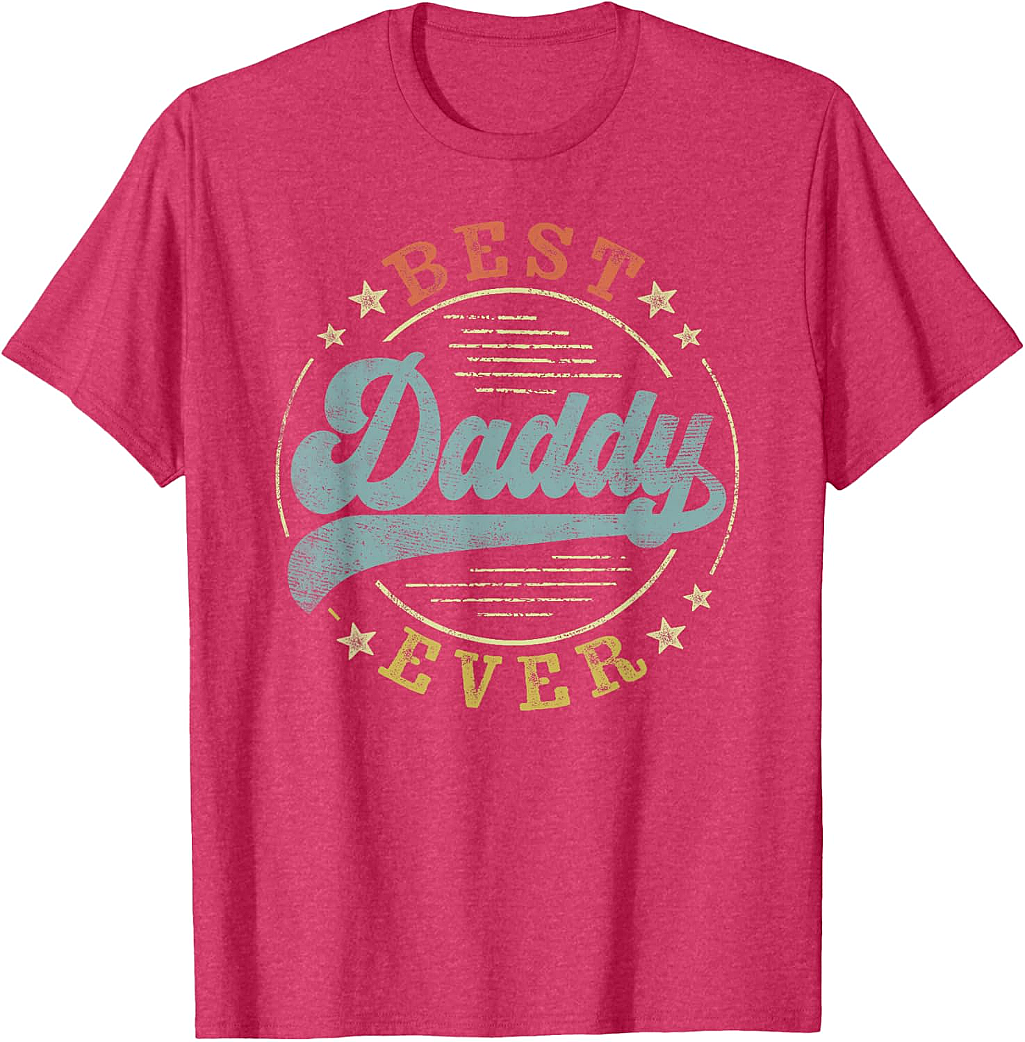 Best Daddy Ever Vintage T-Shirt Retro Father's Day Gift Tee